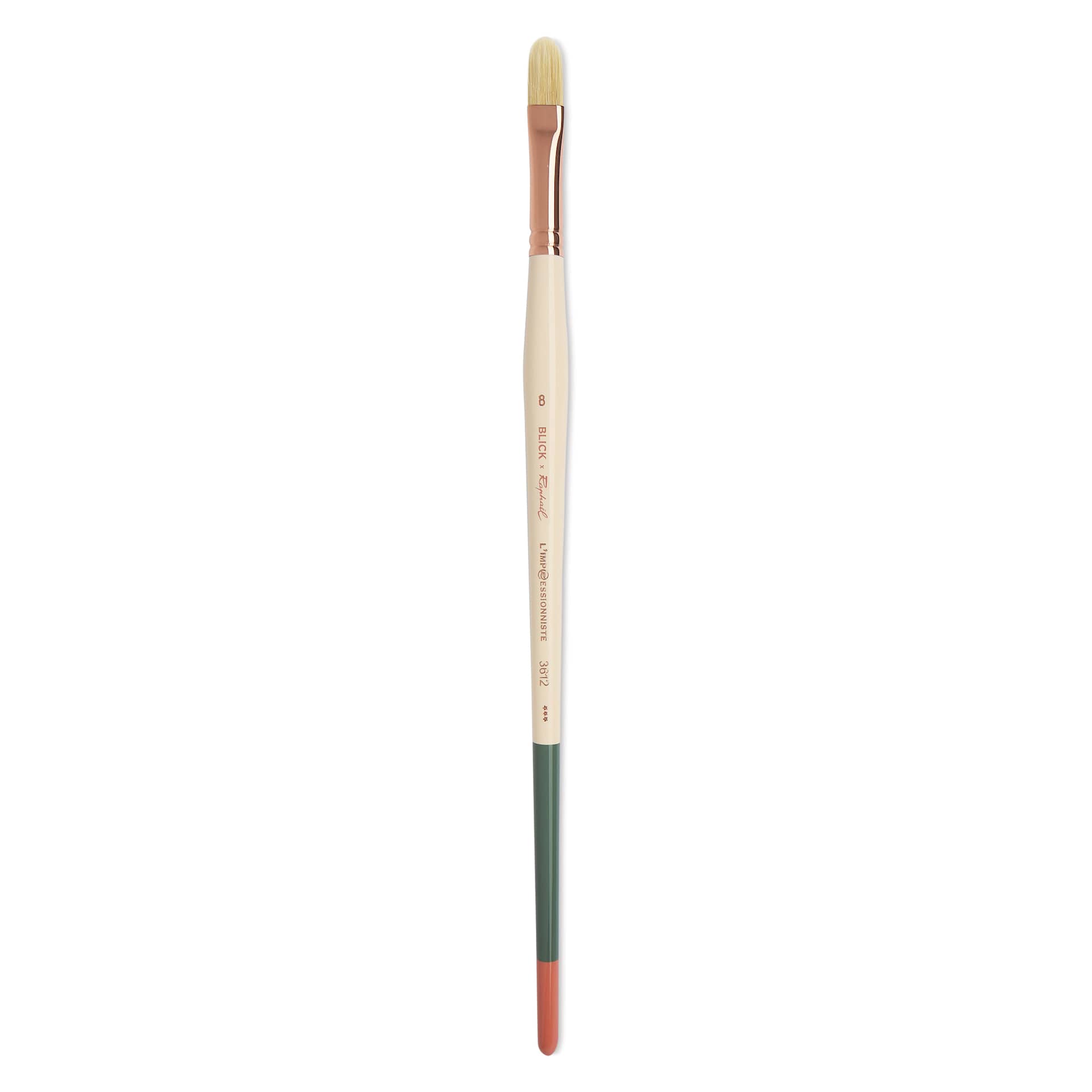 Blick x Raphaël L'Impressionniste Synthetic Bristle Brush - Filbert, Size 8, Long Handle