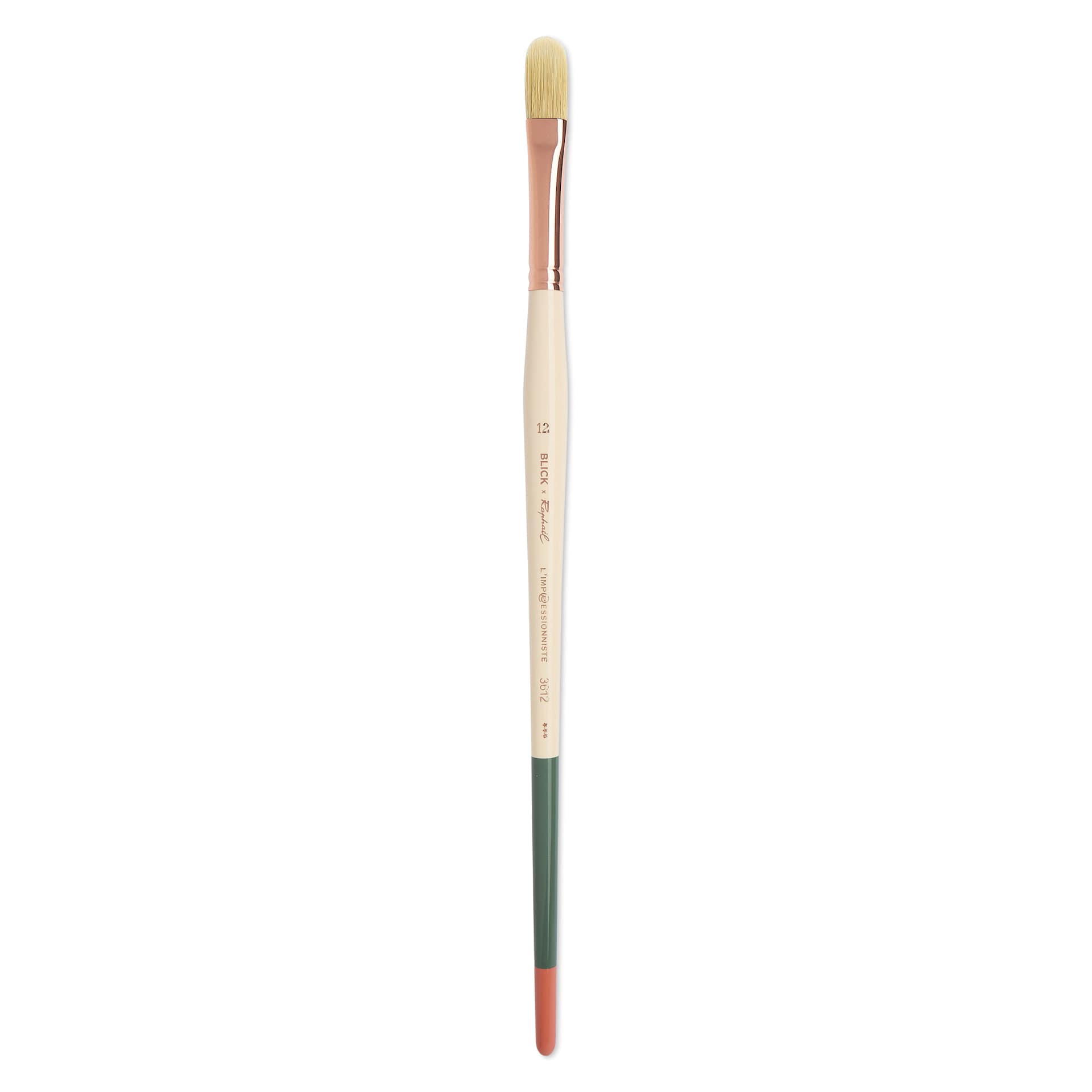 Blick x Raphaël L'Impressionniste Synthetic Bristle Brush - Filbert, Size 12, Long Handle