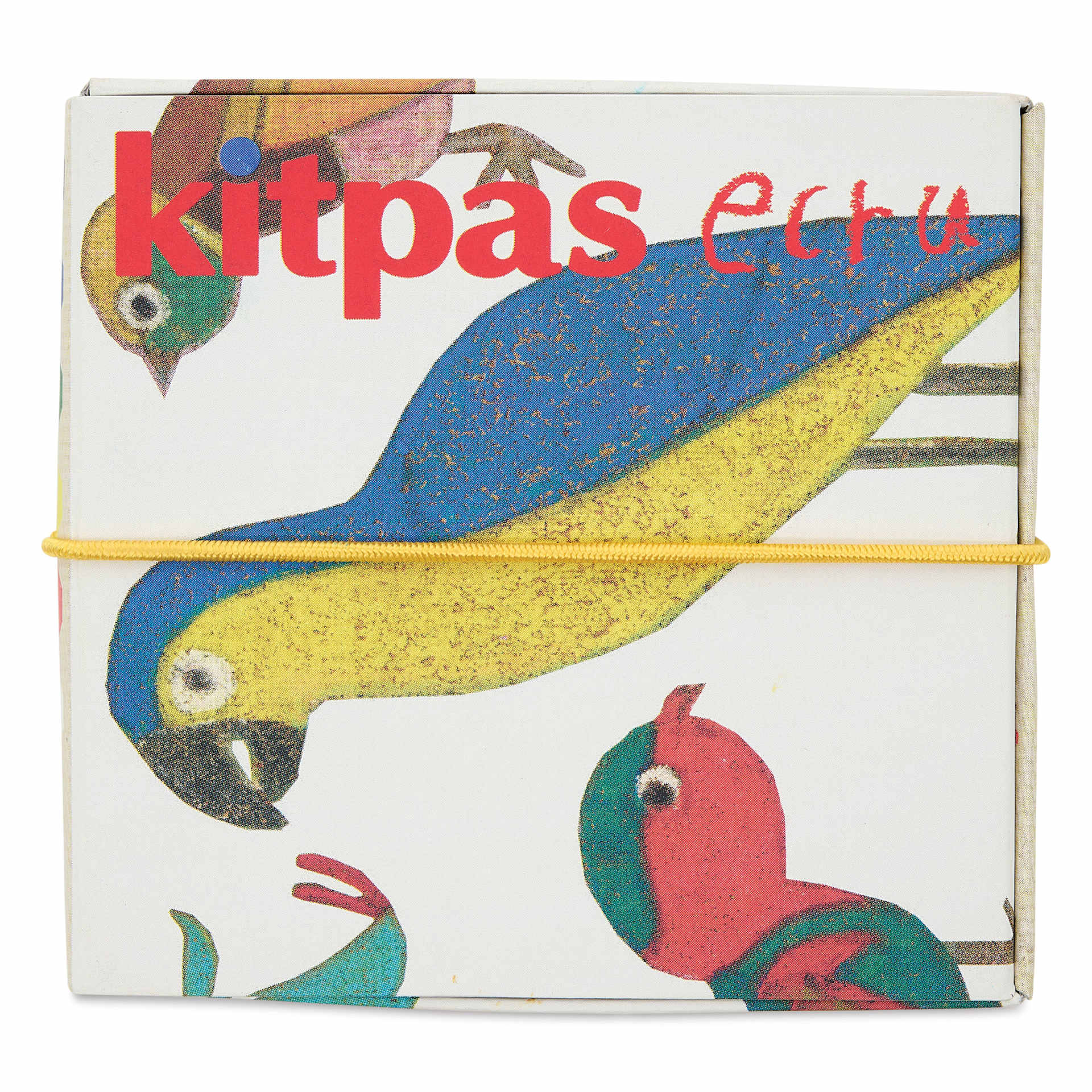 Kitpas by Artist Rice Wax Crayon Set - Bird, Set of 6, front of packaging