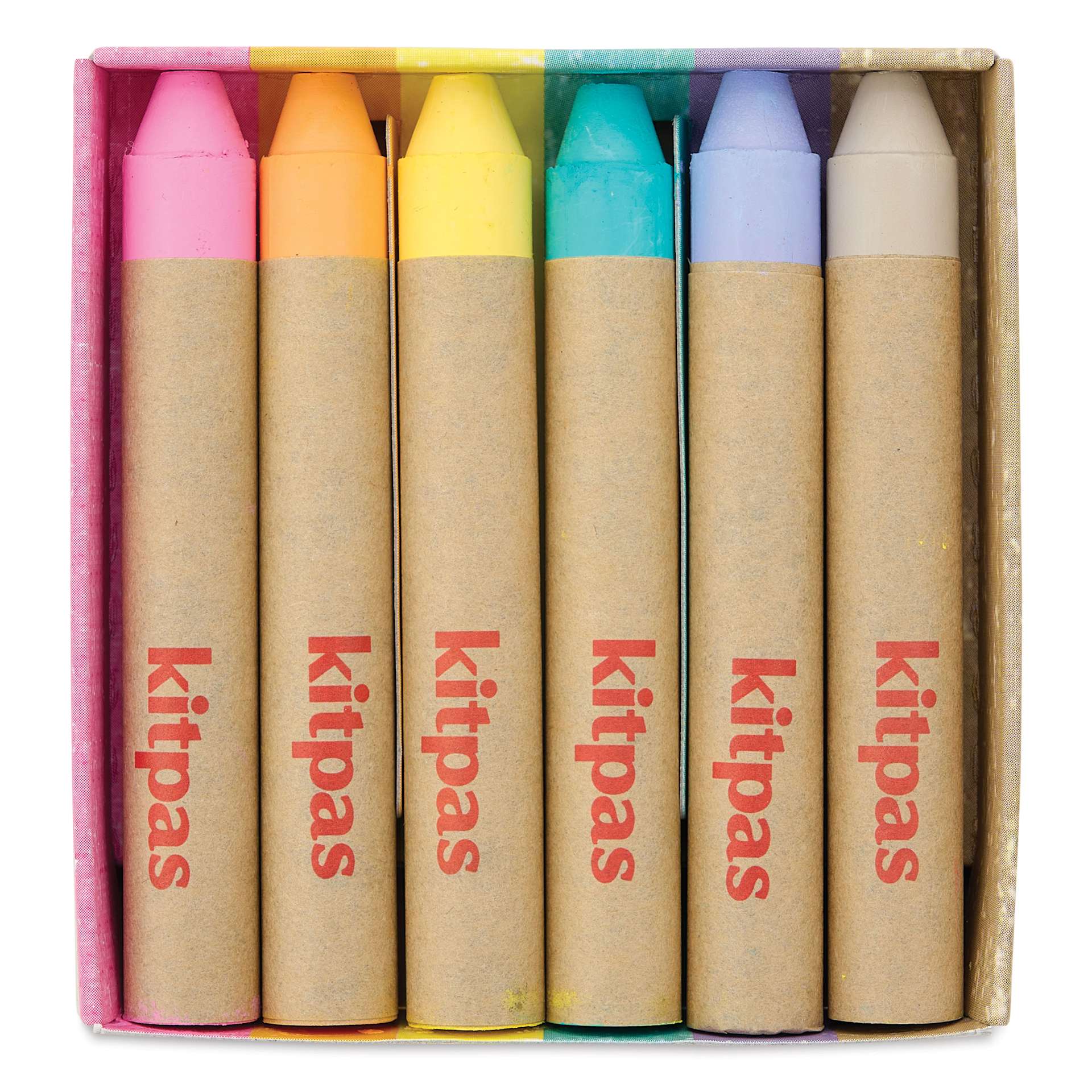Kitpas by Artist Rice Wax Crayon Set - Face, Set of 6, set contents