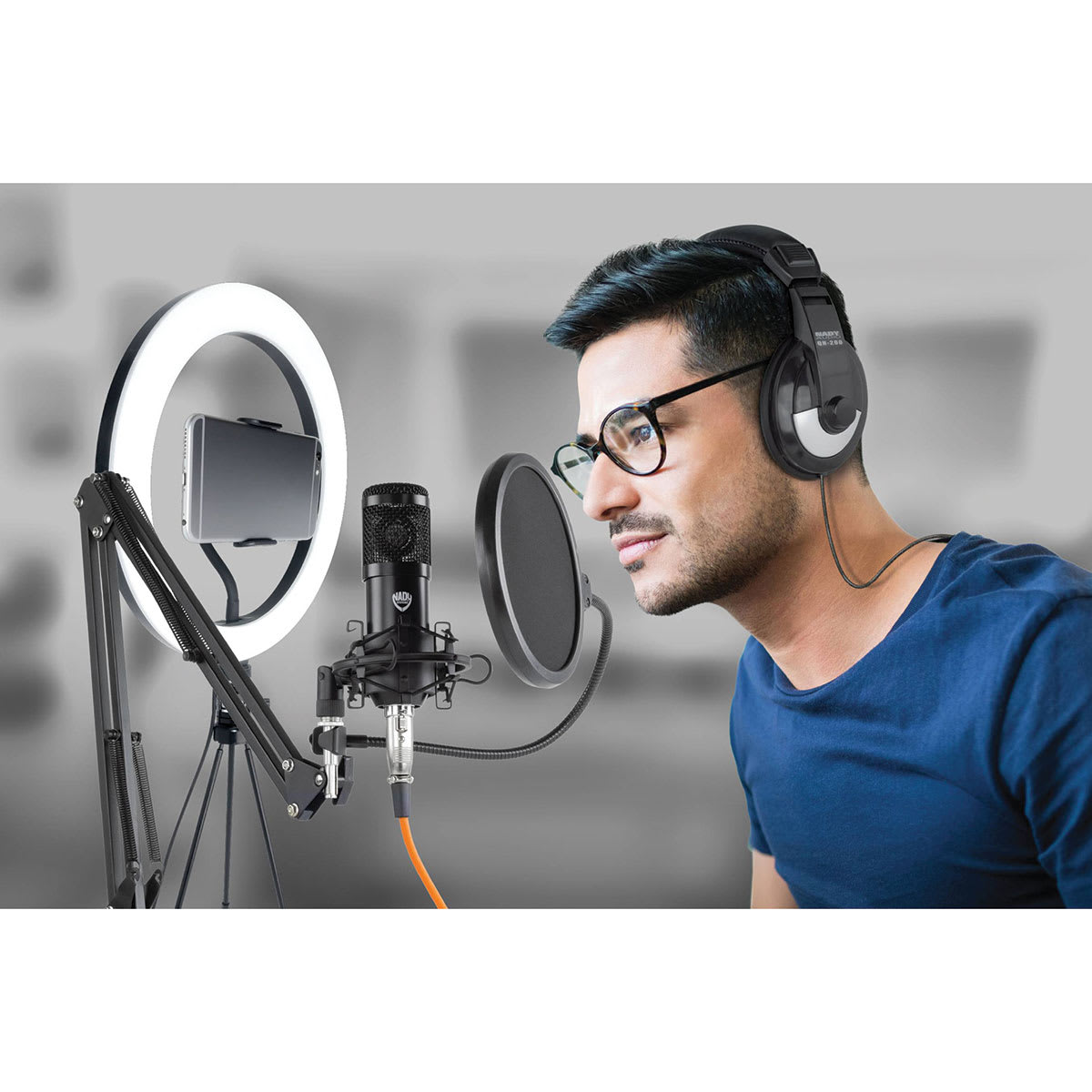 Smith-Victor Studio Podcast System (Person using Studio Podcast System)