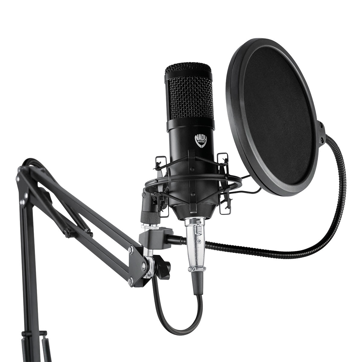 Smith-Victor Studio Podcast System (Microphone in boom stand with pop filter)