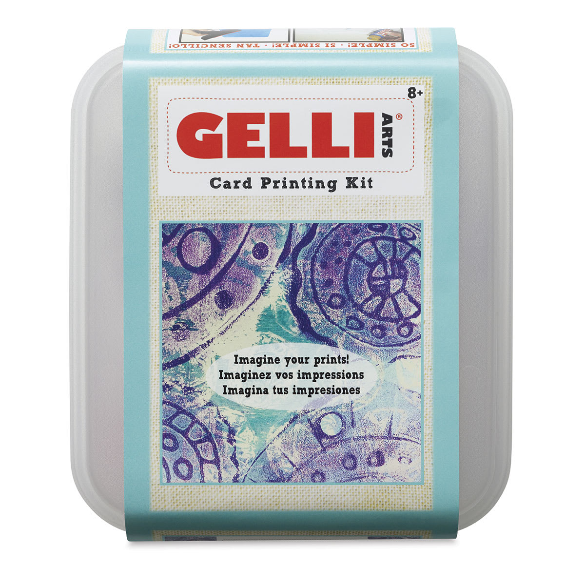 Gelli Arts Printing Kit - Front of package of Card Printing Kit Gelli Arts Printing Kit - Front of package of Card Printing Kit