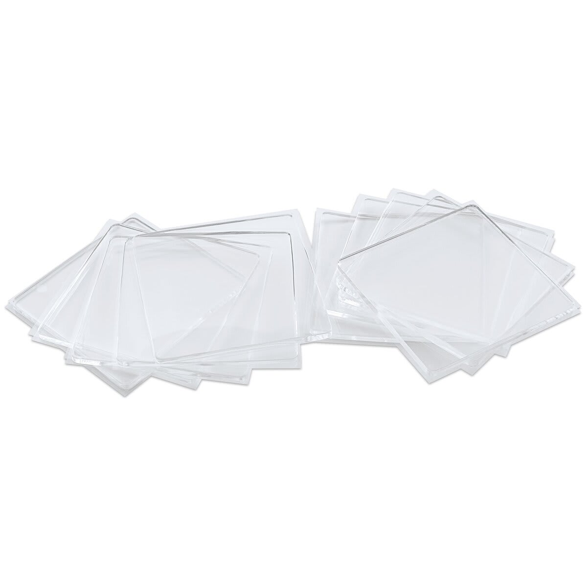 Gelli Arts Gel Printing Plates - 5" x 5", Pkg of 10, plates laid out