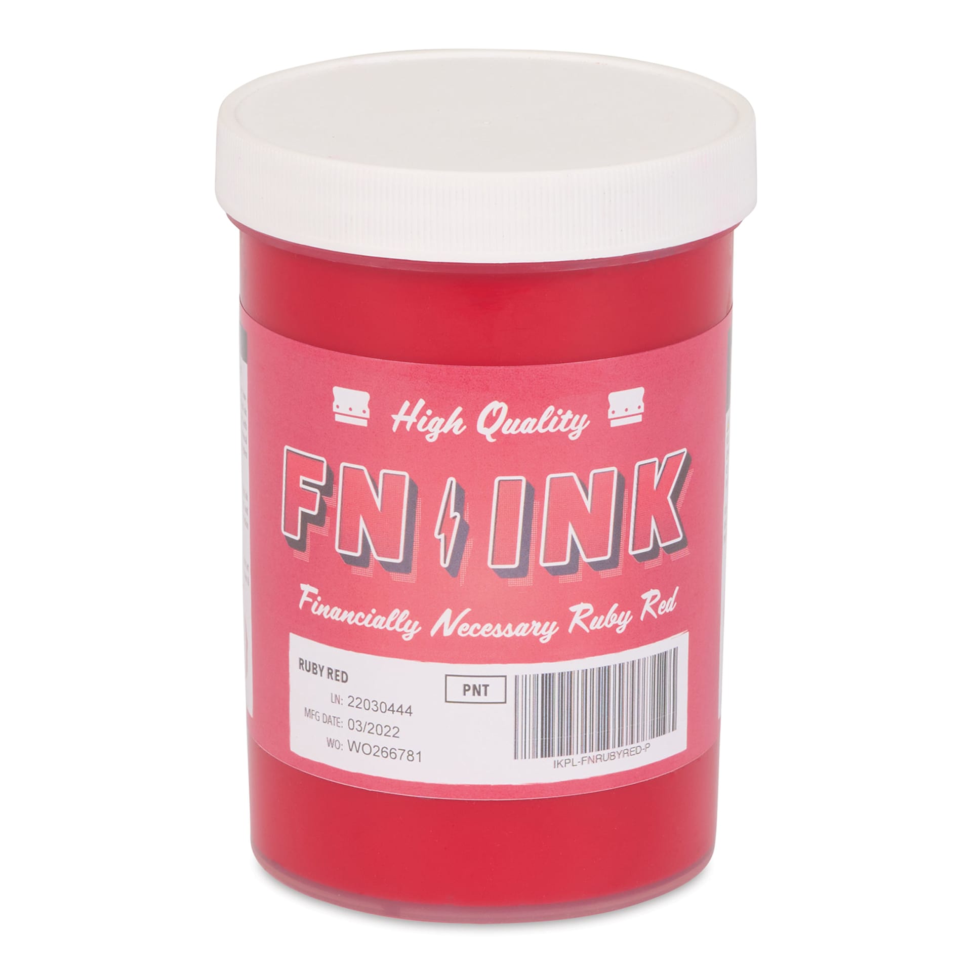 FN Ink Plastisol Screen Printing Ink - Ruby Red, Pint