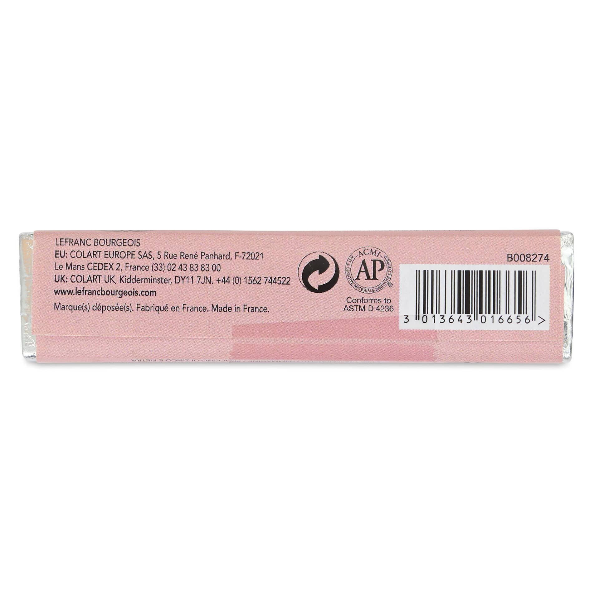 Charbonnel Lithographic Tusche Stick, back of package