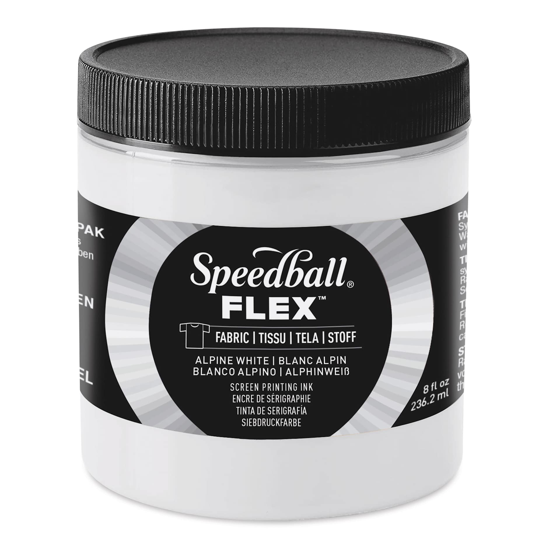 Speedball Flex Screen Printing Fabric Ink - Alpine White, 8 oz