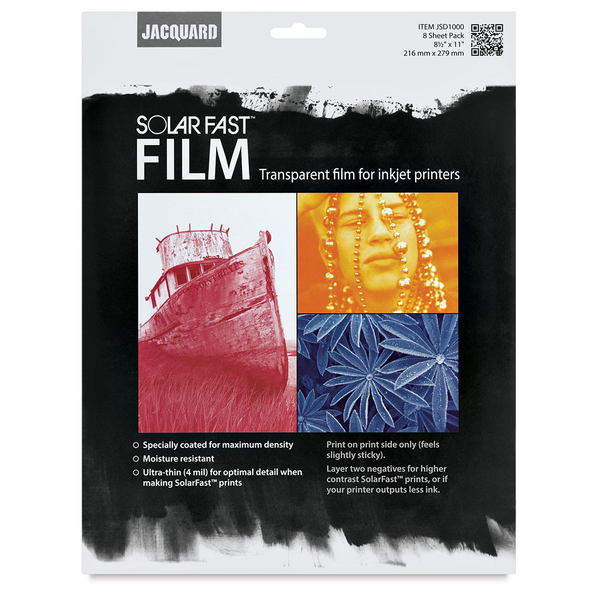Jacquard SolarFast Film - Front of package Jacquard SolarFast Film - Front of package
