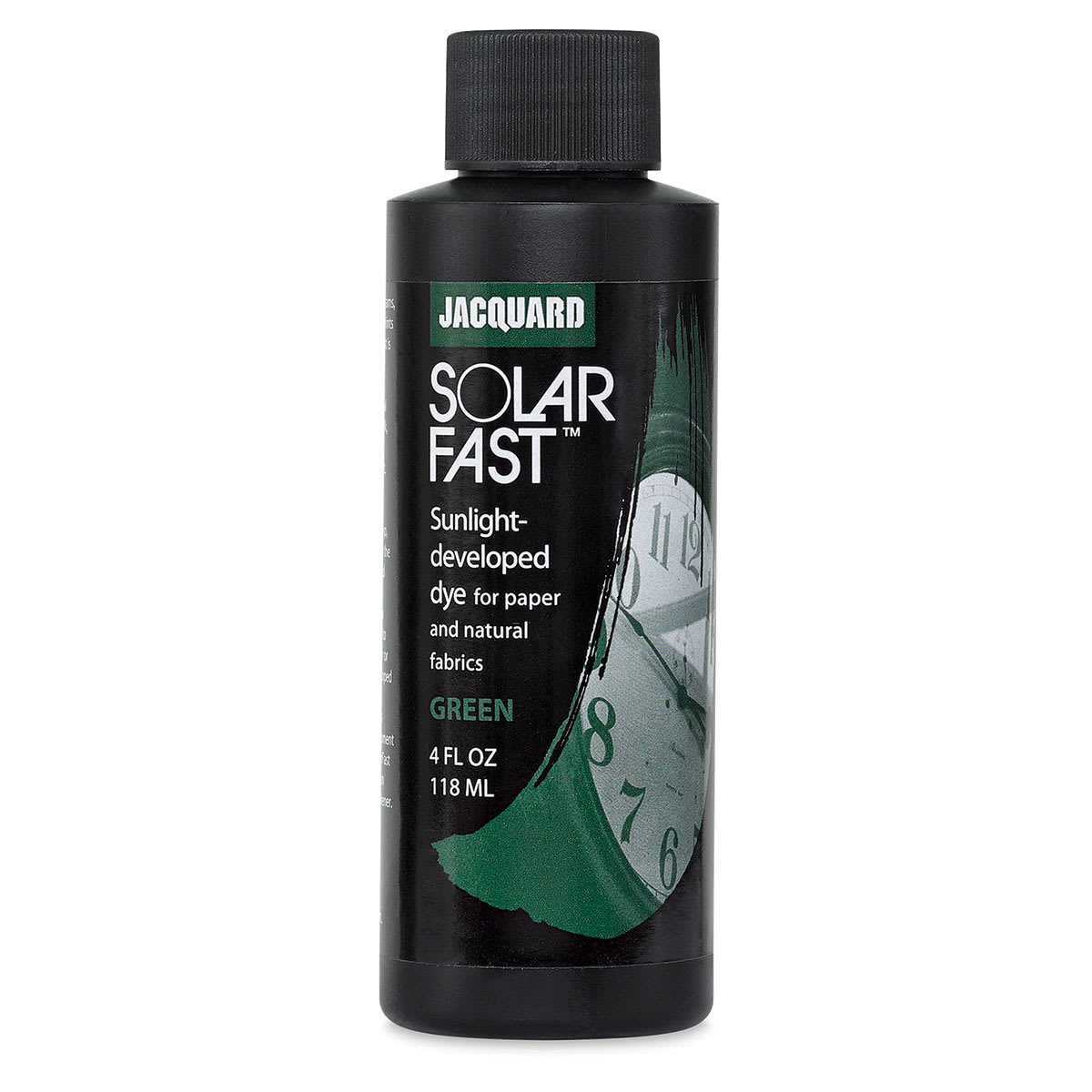 Jacquard SolarFast Dye - Front of Green 4 oz bottle shown Jacquard SolarFast Dye - Front of Green 4 oz bottle shown