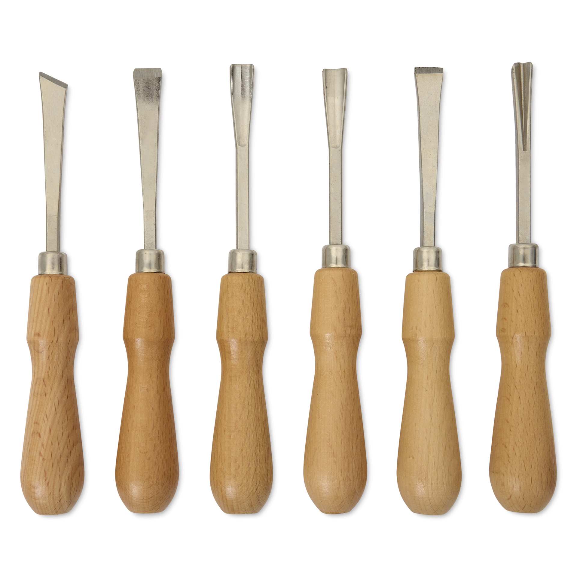 Excel Blades Deluxe Woodcarving Chisels - Set of 6