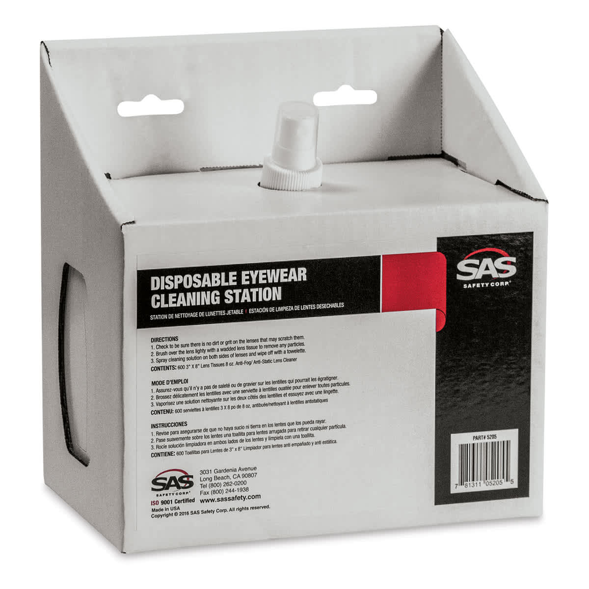SAS Safety Lens Cleaning Station