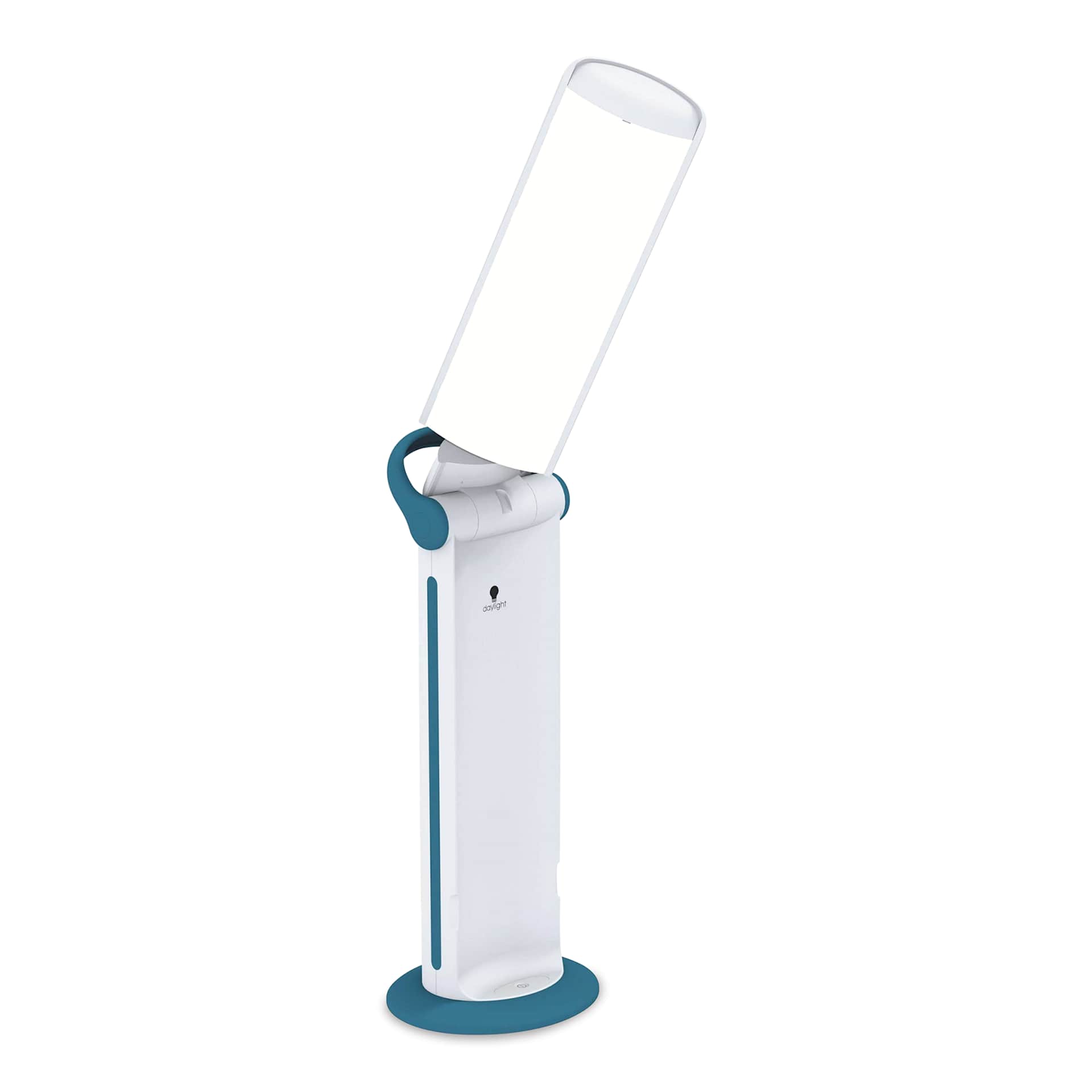 Daylight Twist 2 Go Lamp (twistable shade partially raised and twisted)