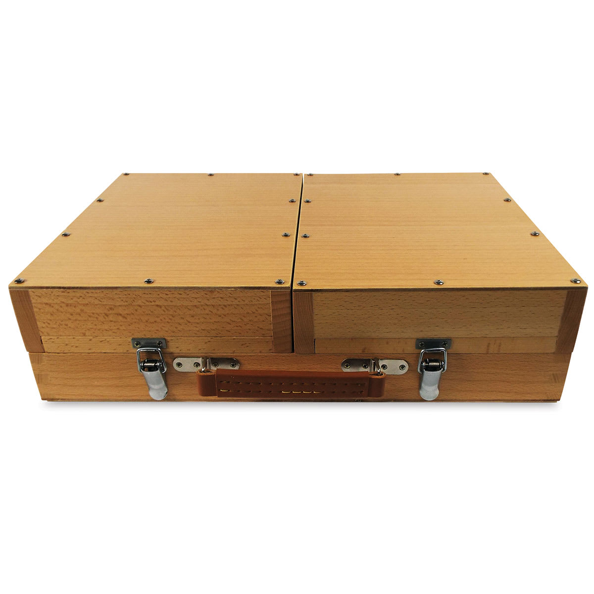 Guerrilla Painter Campaign Box - Front view closed showing handle