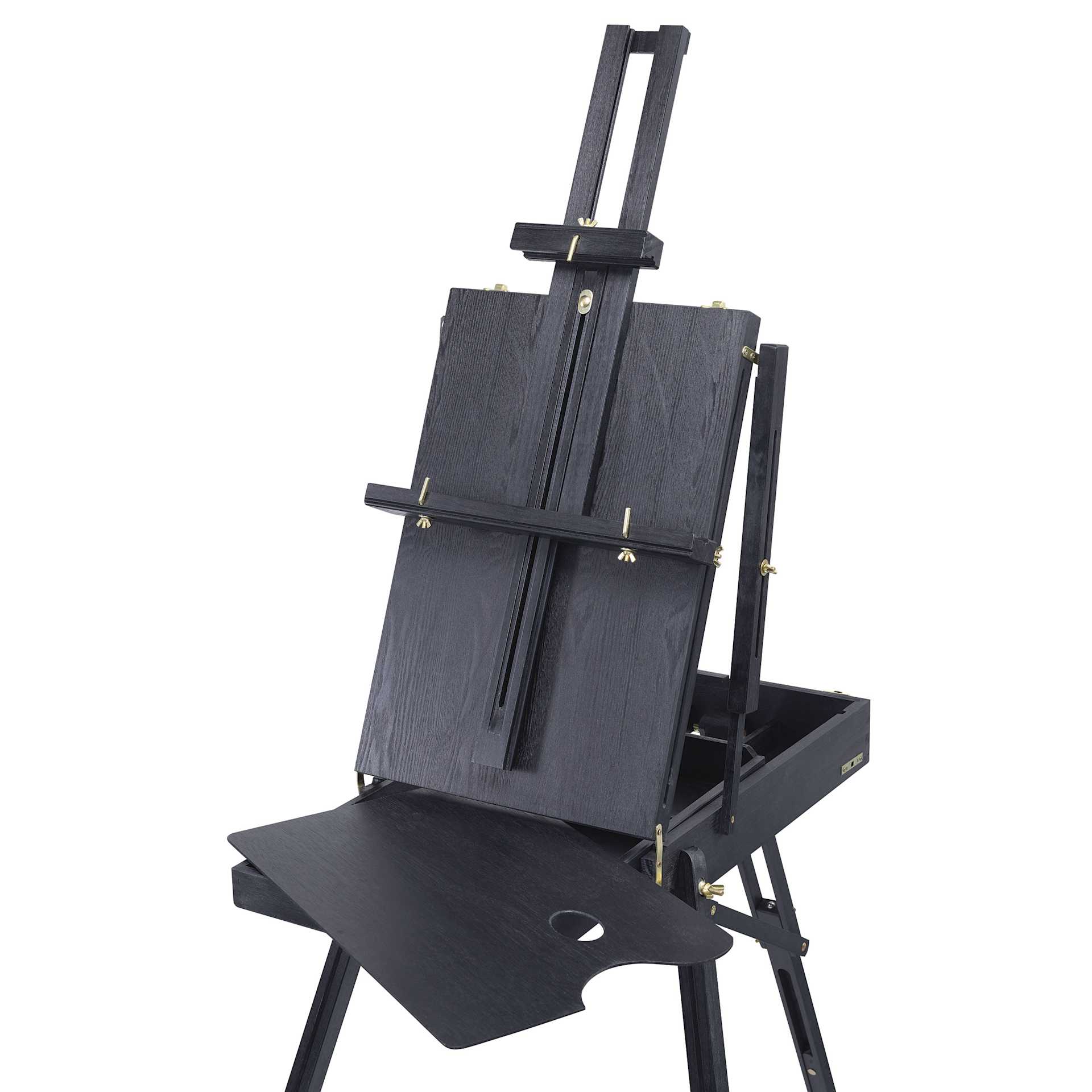 Blick Noir French Easel by Jullian, set up