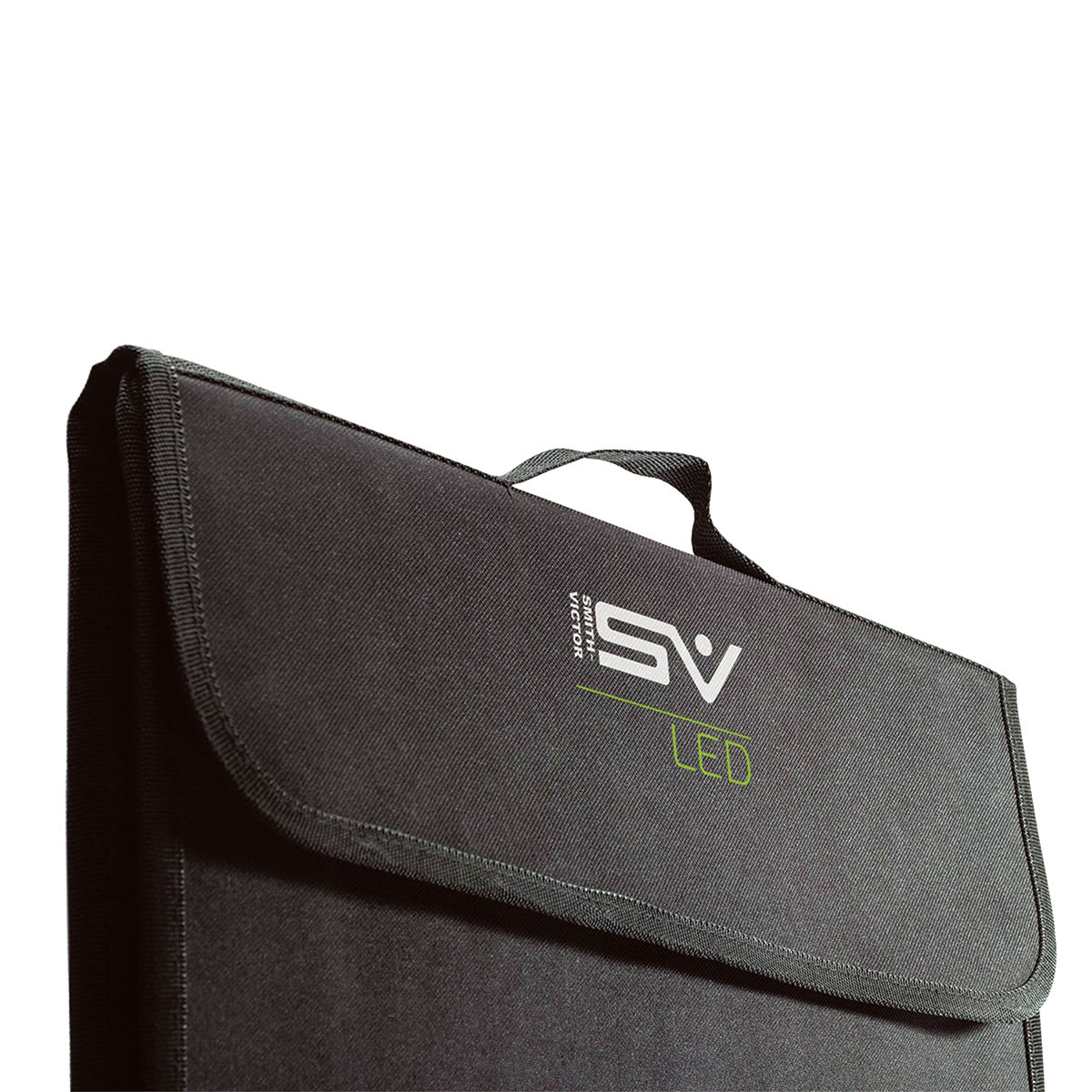 Smith-Victor LED Desktop Studio Light Tent - 17"H x 17"W x 17"D (Folded, Close-up of carrying handle)