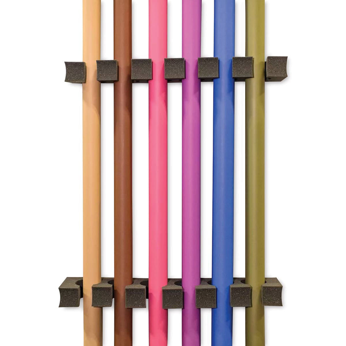 Savage Seamless Paper Storage Clip - Package of 2, 3"H x 33"W x 6"D (Storage clips holding backdrop rolls over 53"H, Backdrops not included)