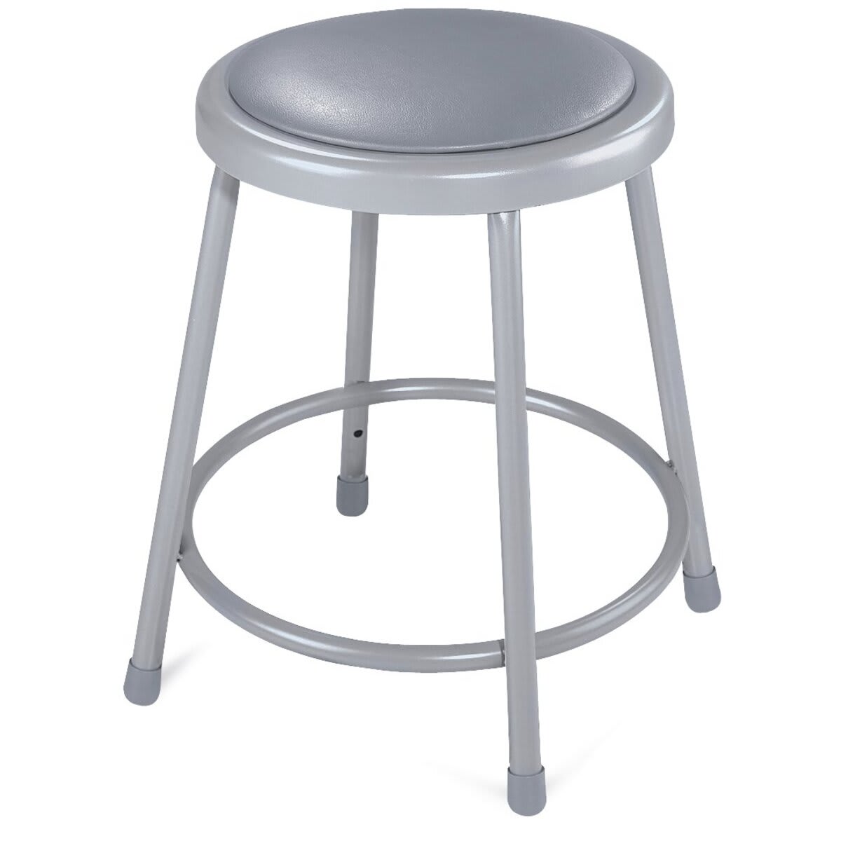 National Public Seating Corp. Padded Stool - 24", Gray