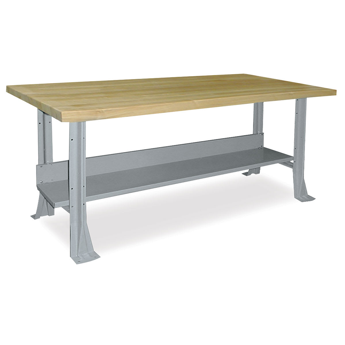 Steel Workbench - 72" x 30", Maple Top