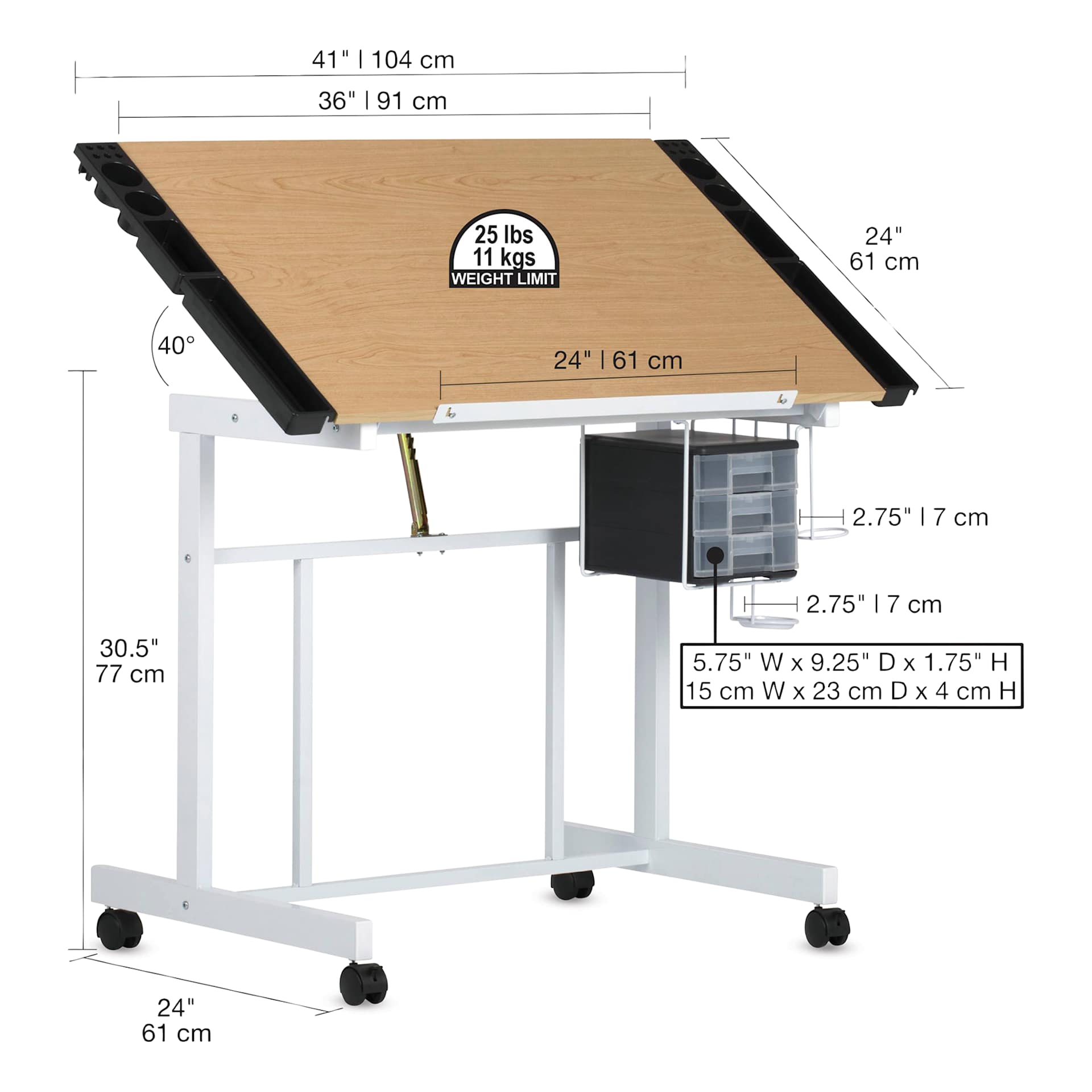 Studio Designs Craft Station - dimensions Studio Designs Craft Station - dimensions
