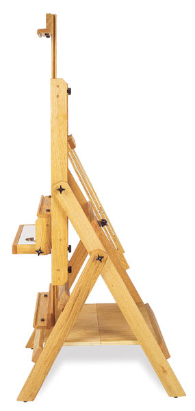 Best Halley Easel - Side view of Easel with Mast upright