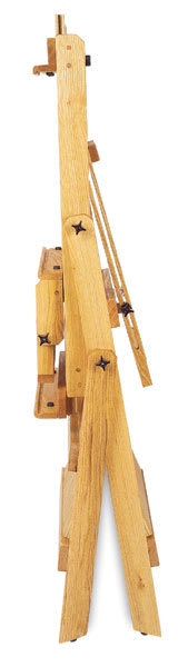 Best Halley Easel - Side view of Easel folded flat for storage or transport