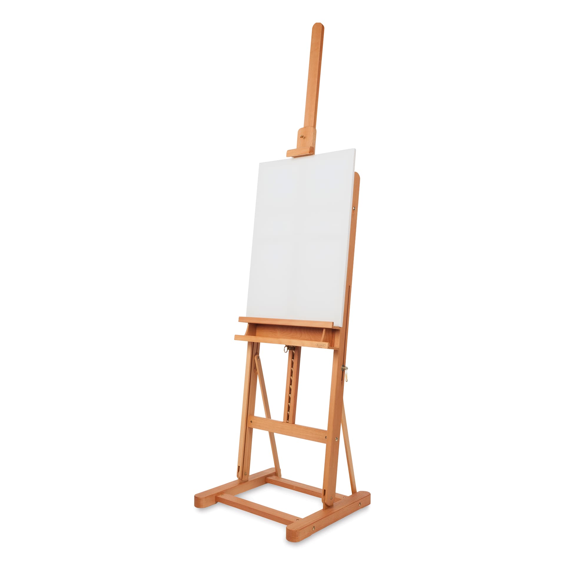 Mabef Artist Studio Easel M-09 with a blank canvas