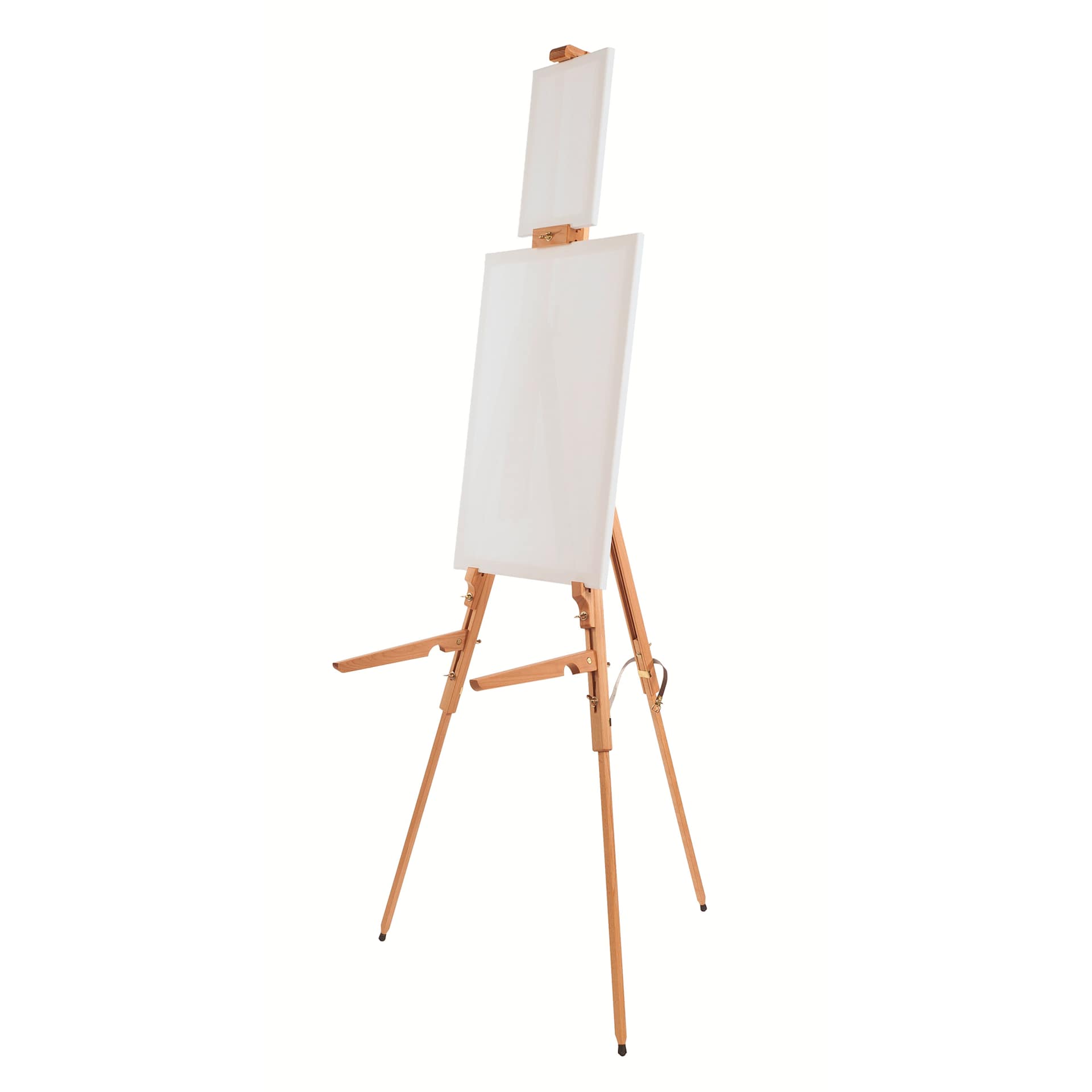 Mabef Field Painting Easel M-27 - with a small and large canvas on easel