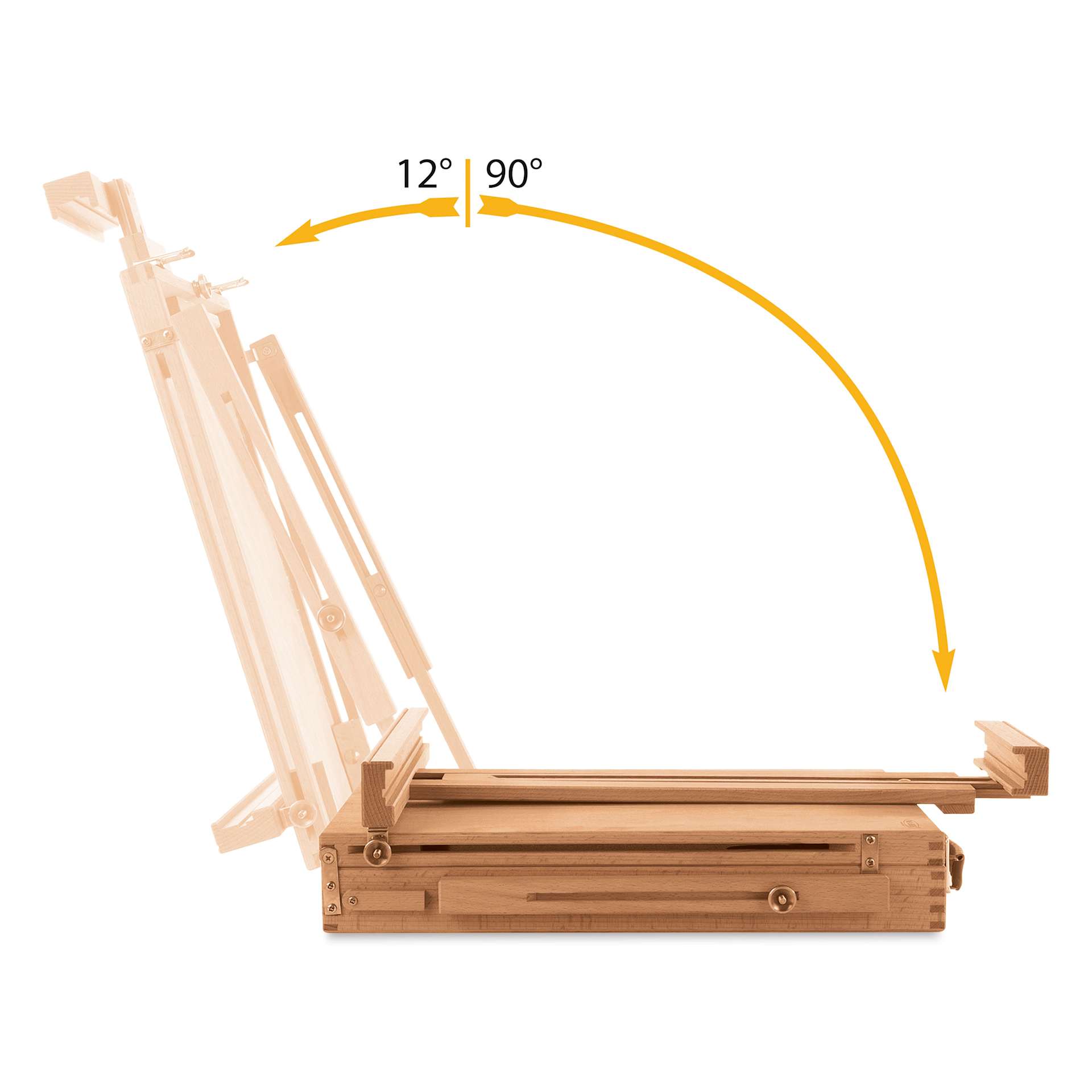 Mabef Sketchbox Table Easel M-24 - angle range