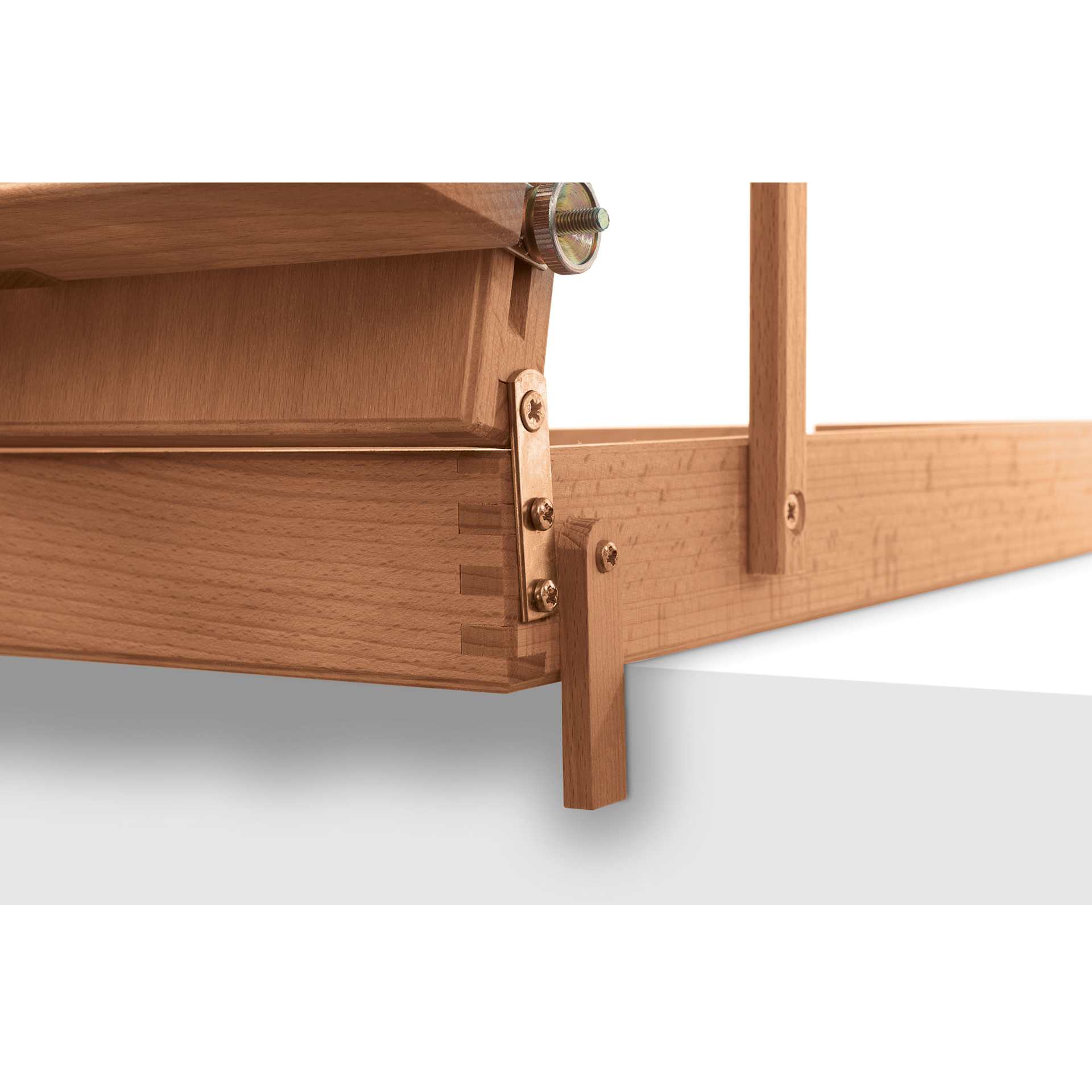 Mabef Sketchbox Table Easel M-24, close-up of hardware