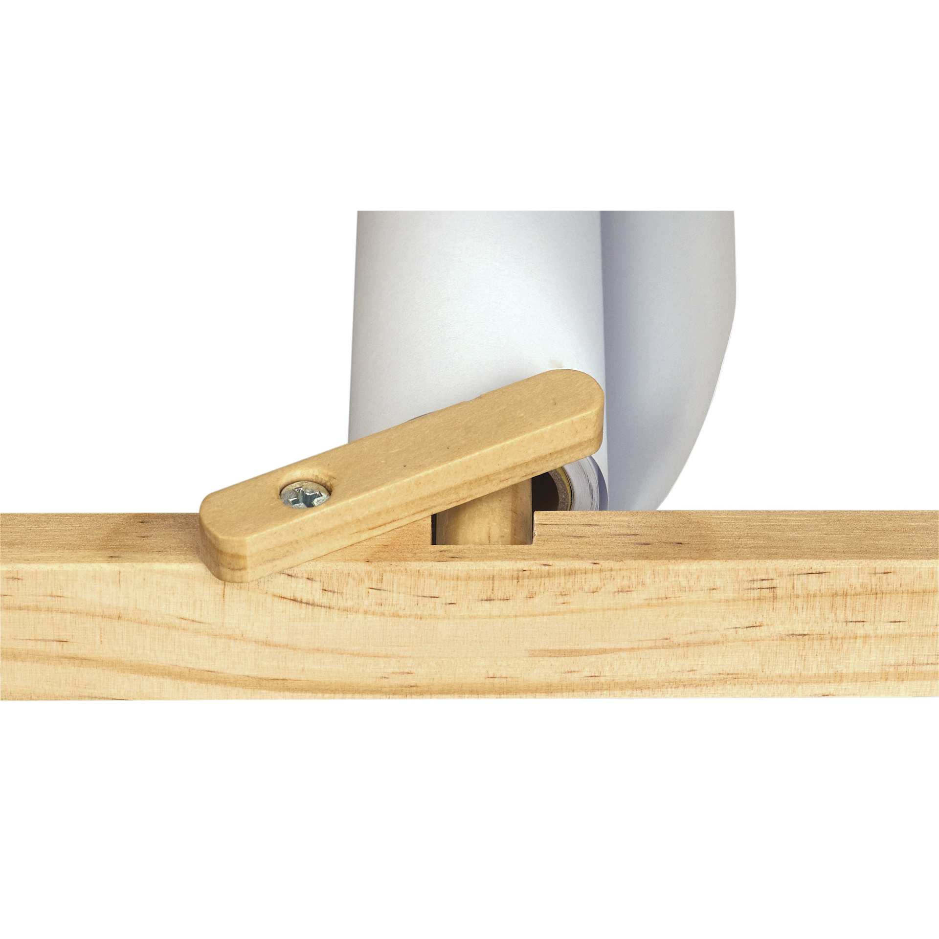 Blick Essentials Paint and Draw Easel - Natural, roll locked in place