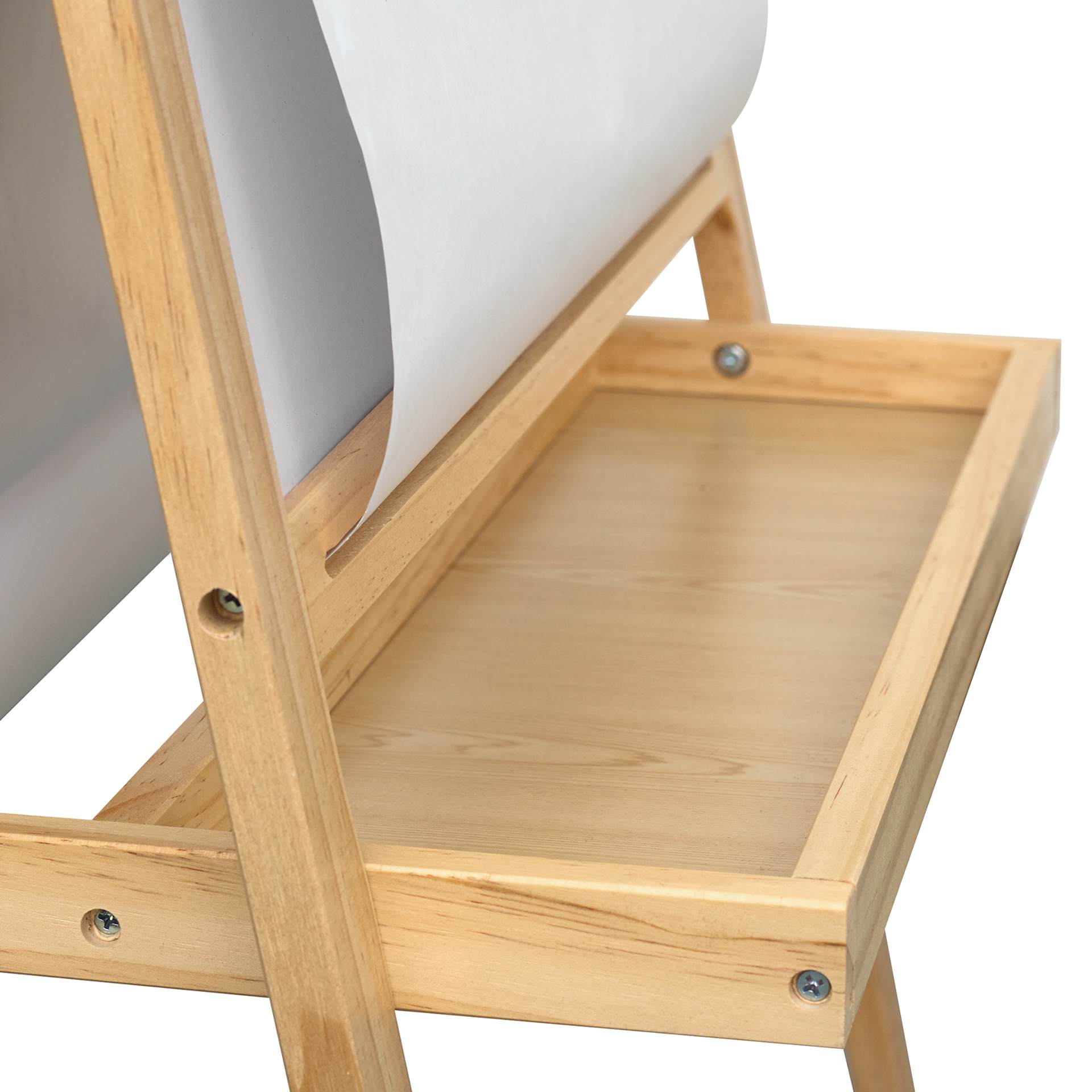 Blick Essentials Paint and Draw Easel - Natural - close-up of tray