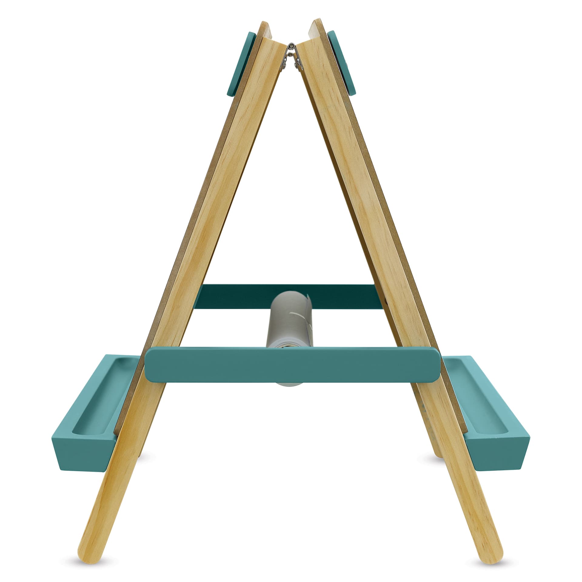 Blick Children's Tabletop Easel - Dusty Turquoise, side view Blick Children's Tabletop Easel - Dusty Turquoise, side view