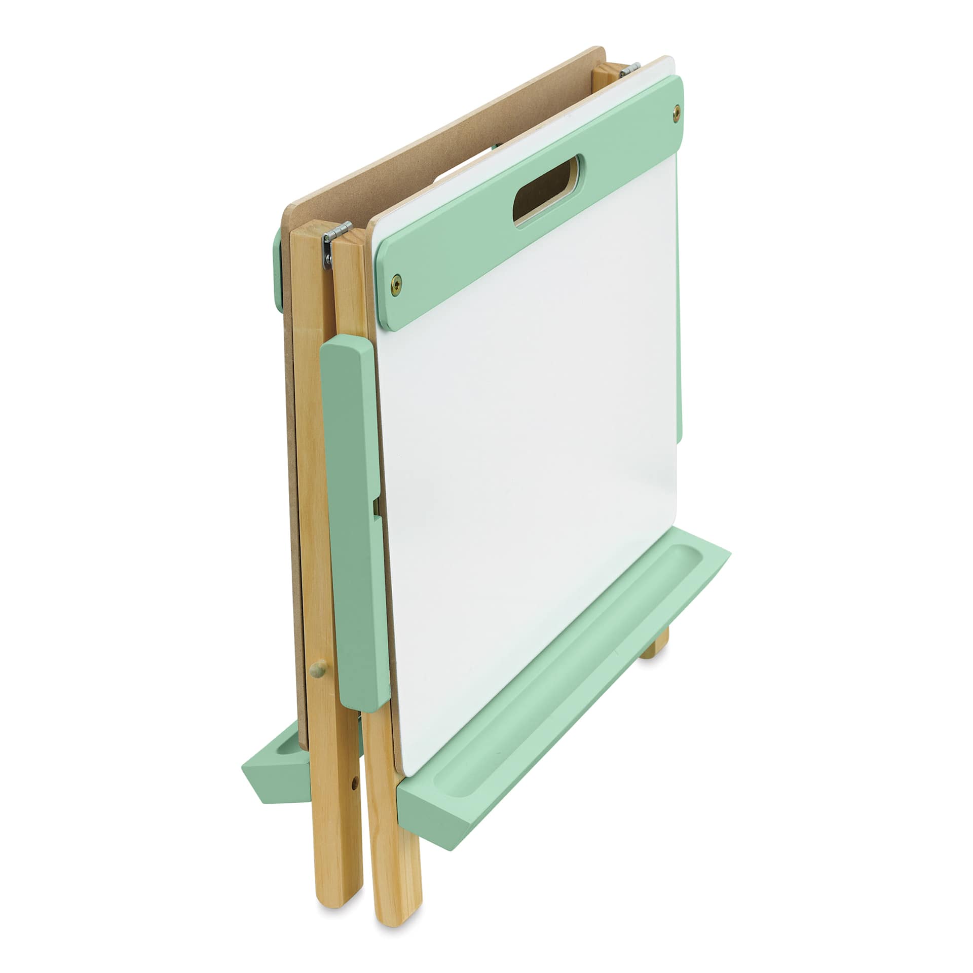 Blick Children's Tabletop Easel - Pastel Mint, folded flat