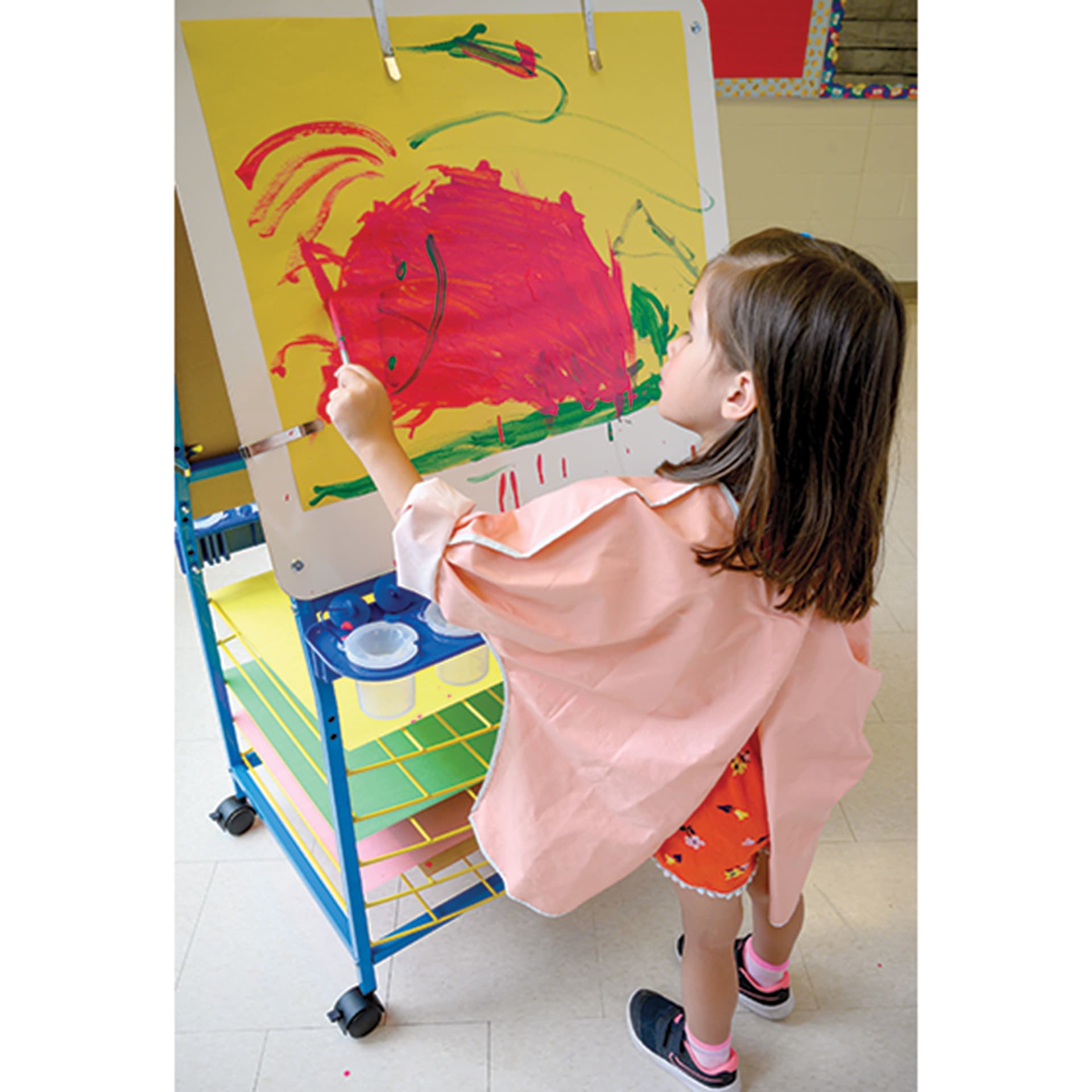 Copernicus Double Sided Art Easel Base Model, child painting