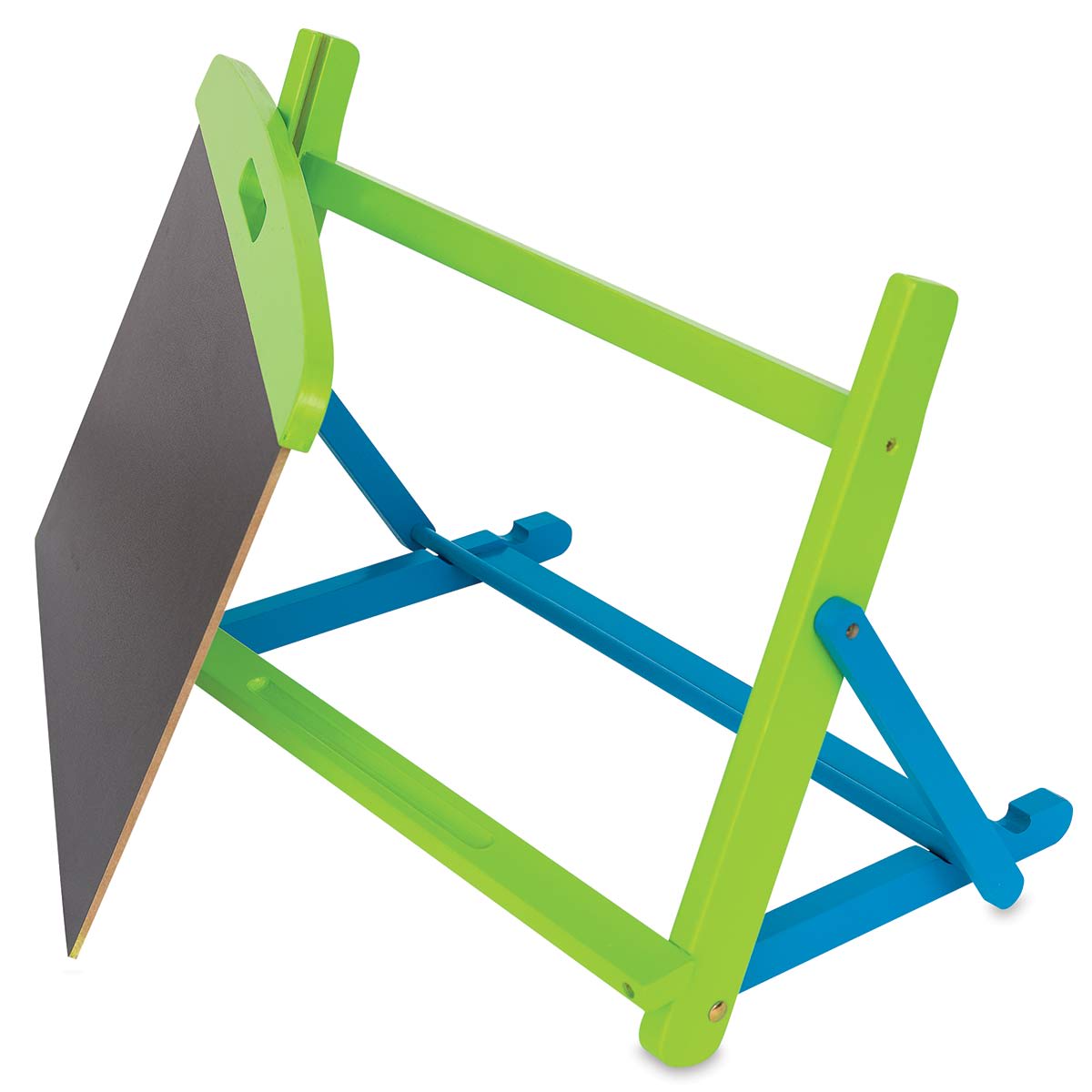 Kids Tabletop Easel - Angled board showing work surface removed Kids Tabletop Easel - Angled board showing work surface removed