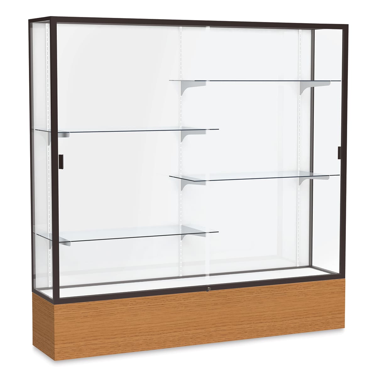 Waddell Reliant Series Display Case - 72", White Back