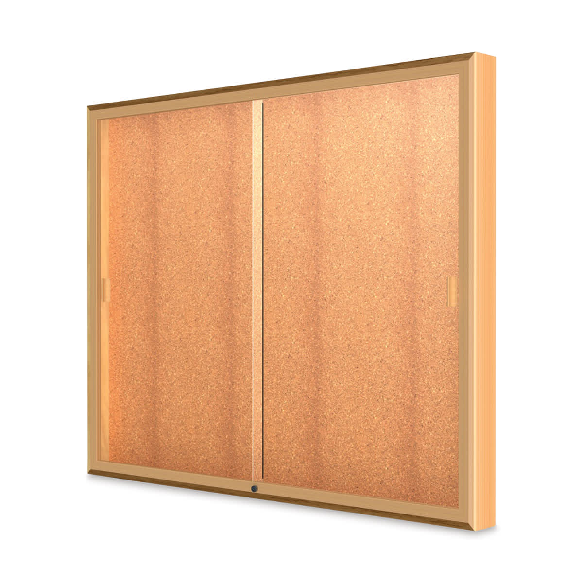 Waddell Legacy Wall Mounted Display Cabinet - 60" x 48" x 4", No Header, Cork Display
