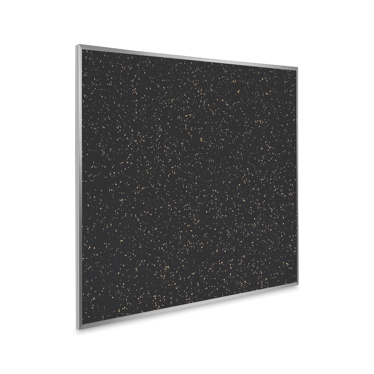 Ghent Recycled Rubber Tackboard - 4 ft x 4 ft, Tan Speckled