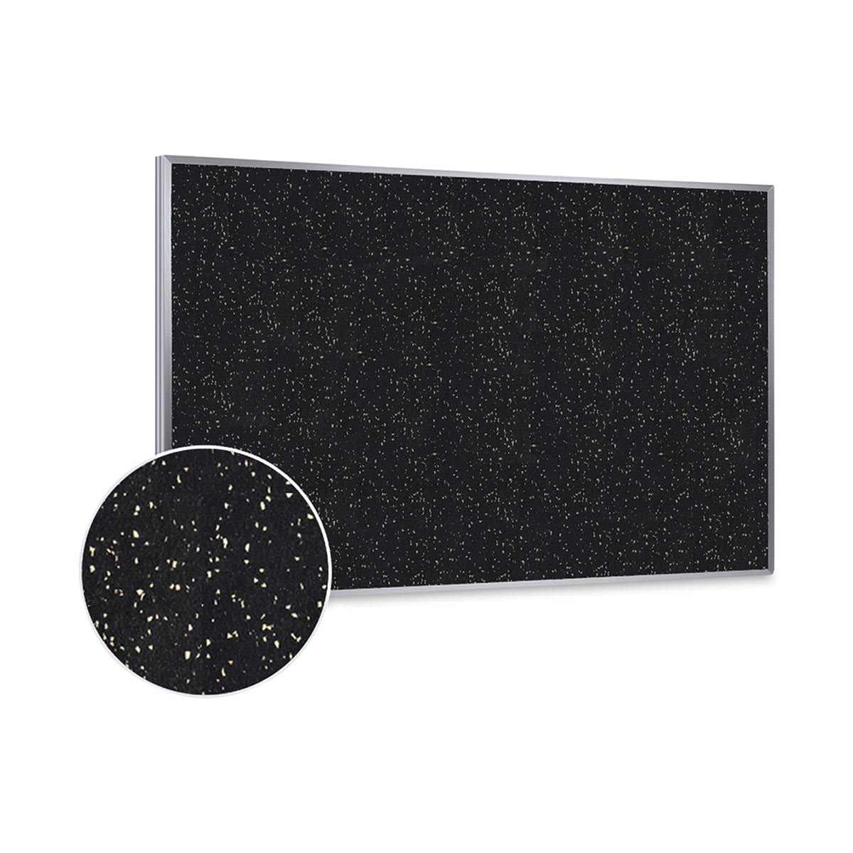 Ghent Recycled Rubber Tackboard - 10 ft x 4 ft, Tan Speckled