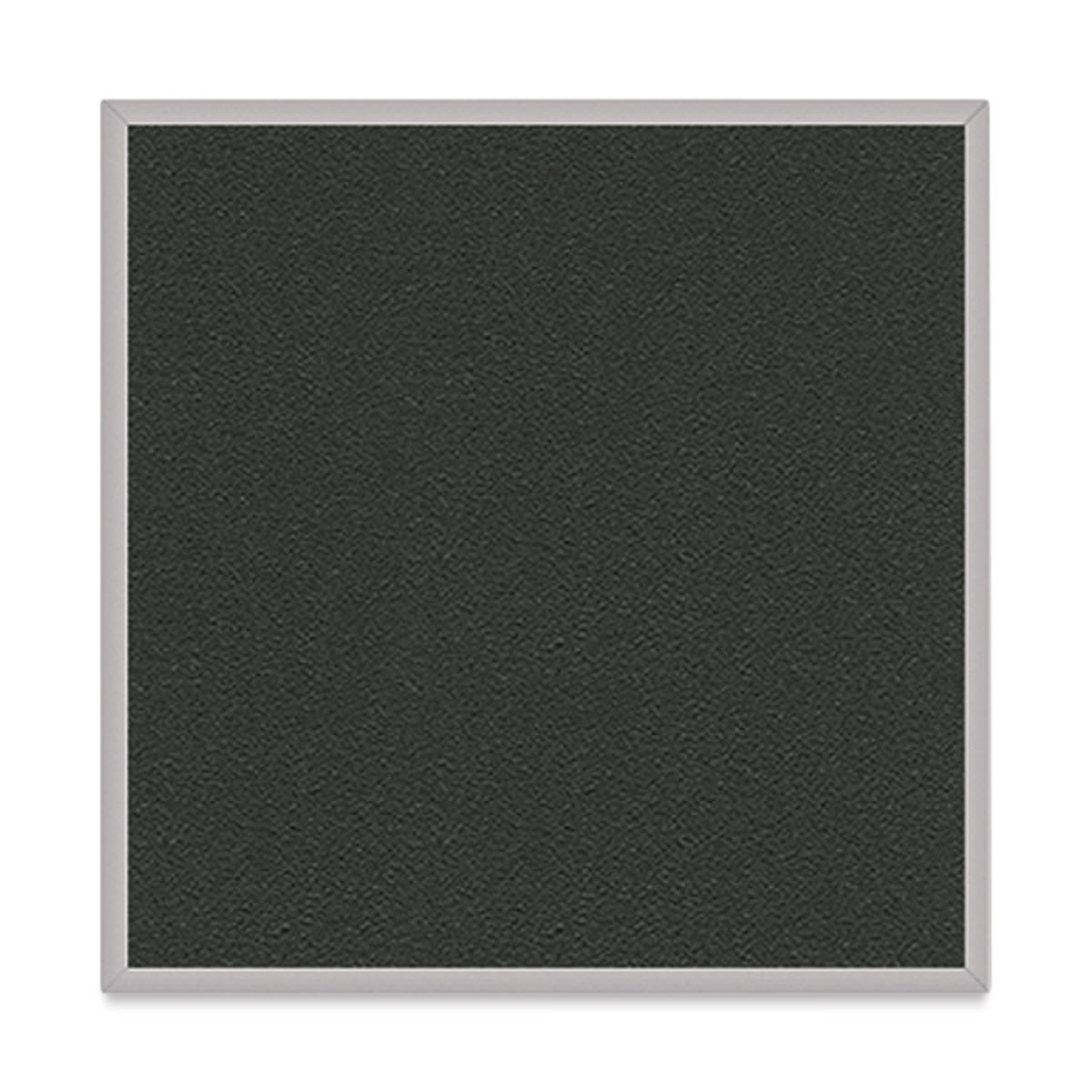 Ghent PremaTak Tackboard - 4 ft x 4 ft, Ebony, Vinyl, Aluminum Frame