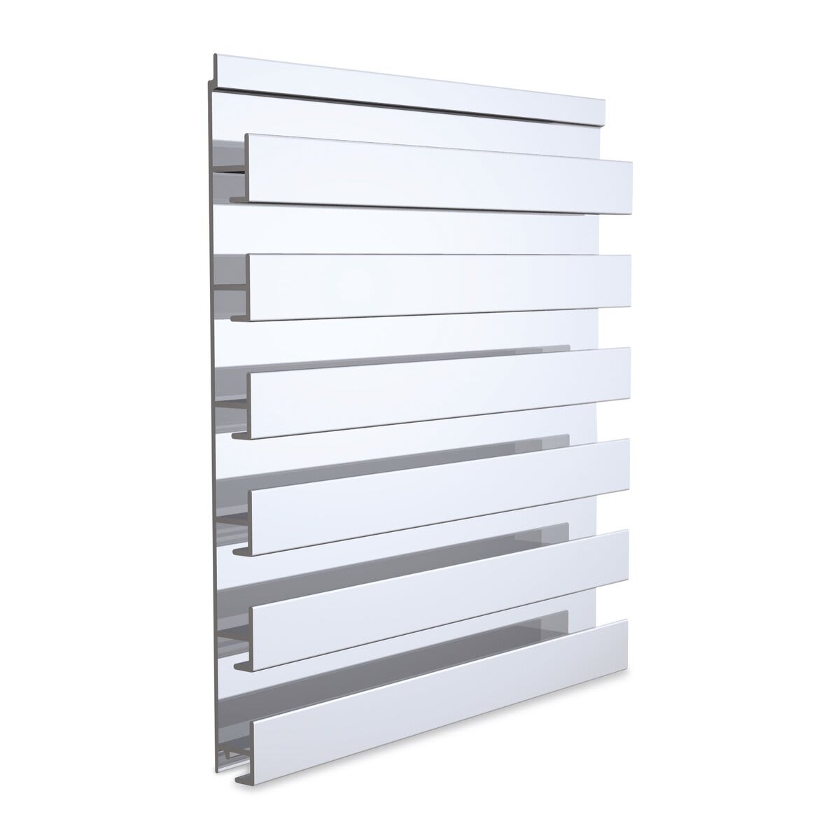 Testrite Slatwall Panels - Single Sided Panel, 30-1/4"H x 60"W x 2"D