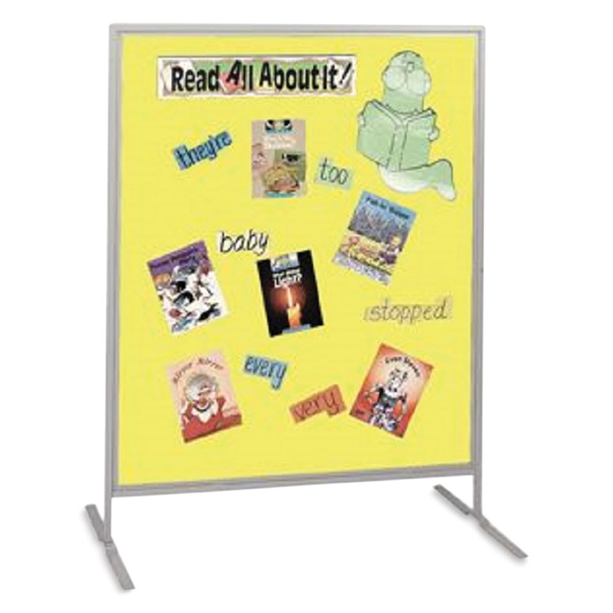 Multiplex Child Size Panel - Yellow Fabric, Hook & Loop Fabric, Gray Frame