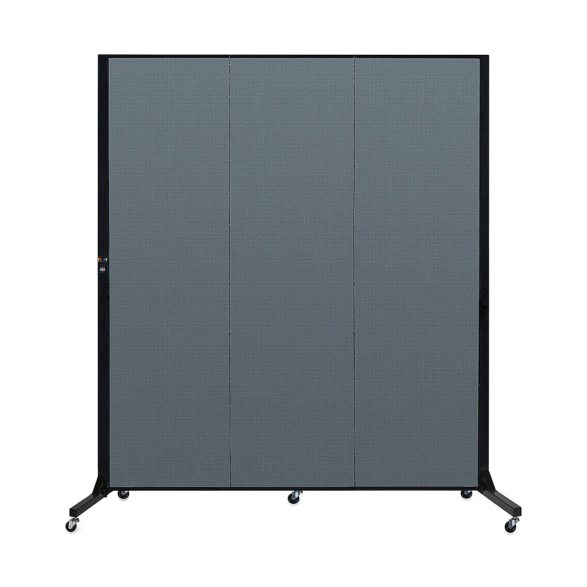 Screenflex Light-Duty Divider - 6'5" x 5'9", Lake, 3 Panel