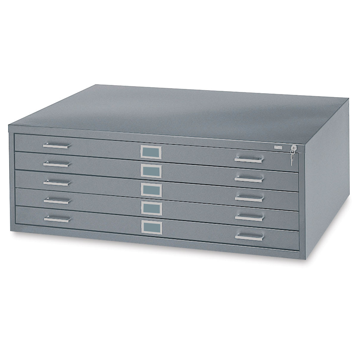 Safco 5-Drawer Steel File - Gray, Flat File Unit, Large