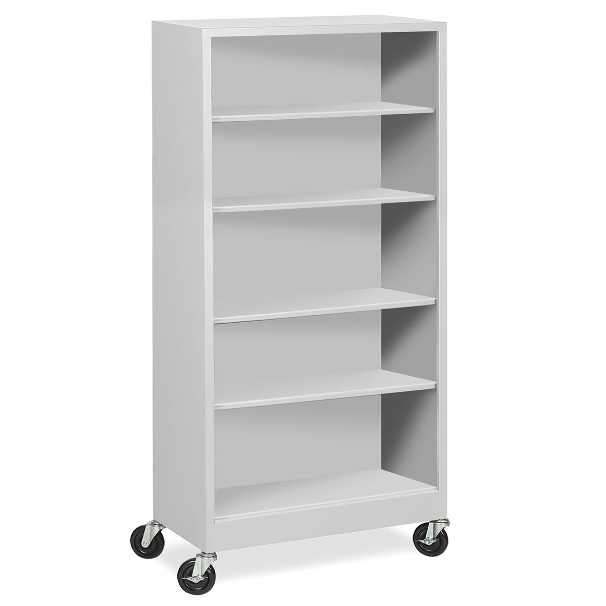 Atlantic Metal Bookcase - 36" x 78" x 18", Dove Gray