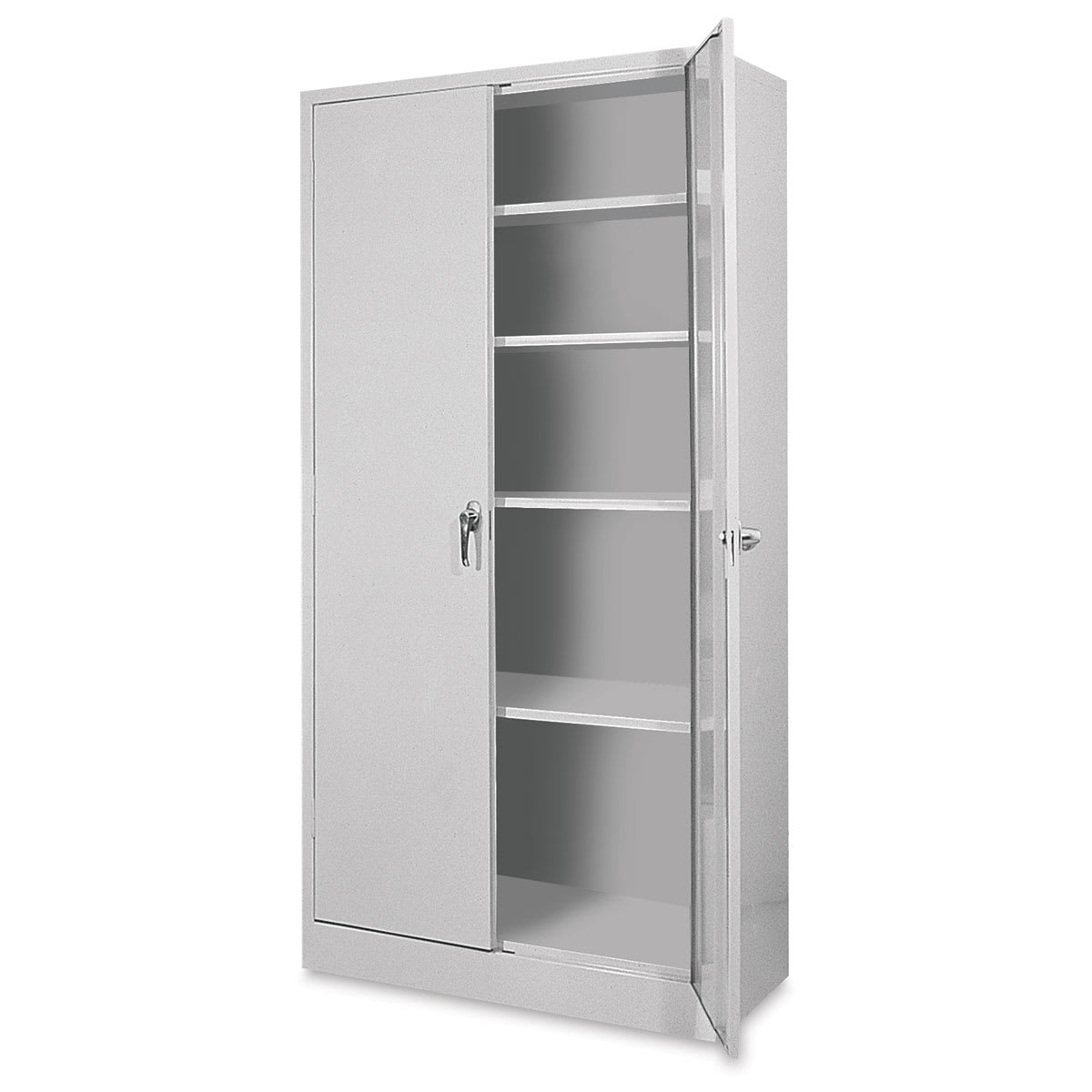 Atlantic Metal Bookcase - 36" x 78" x 18", Dove Gray, Storage, 4 Shelves