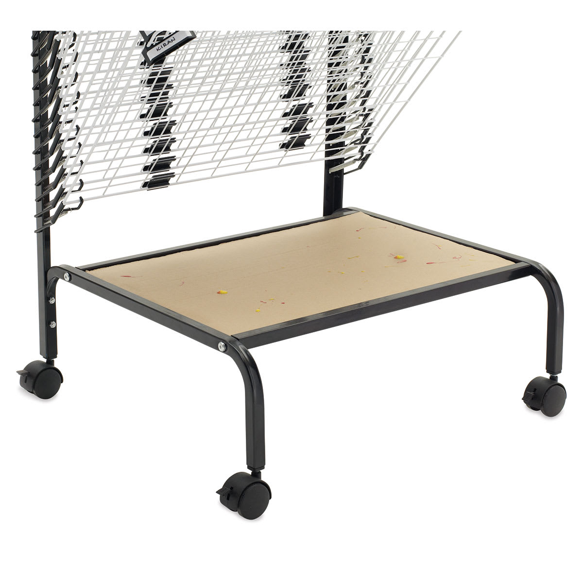 Copernicus Spring-Loaded Drying Rack  - Closeups of Removable Paint Drip Tray