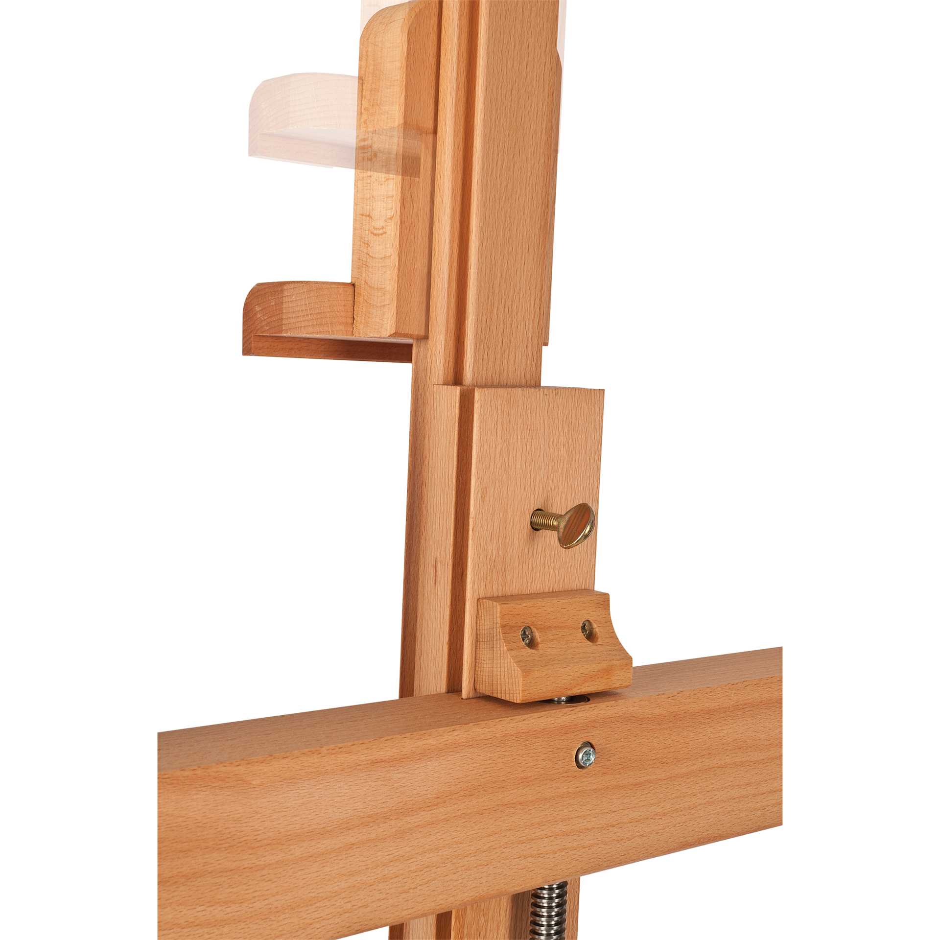 Mabef Master Studio Easel M-04, close-up of wing nut