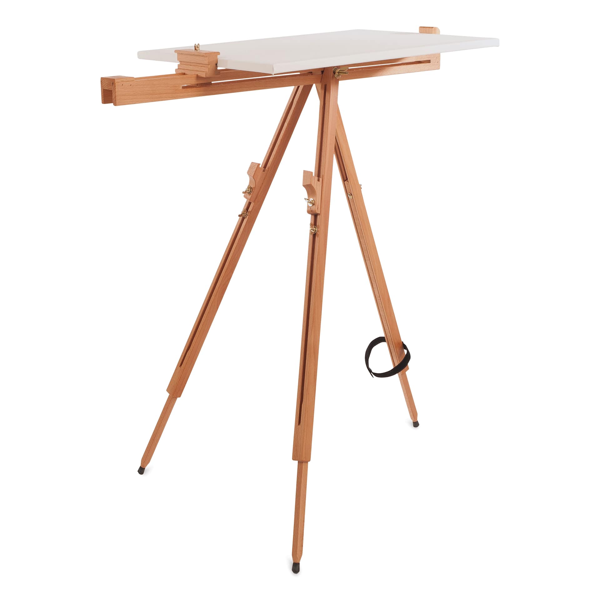 Mabef Value Folding Field Easel - horizontal with canvas