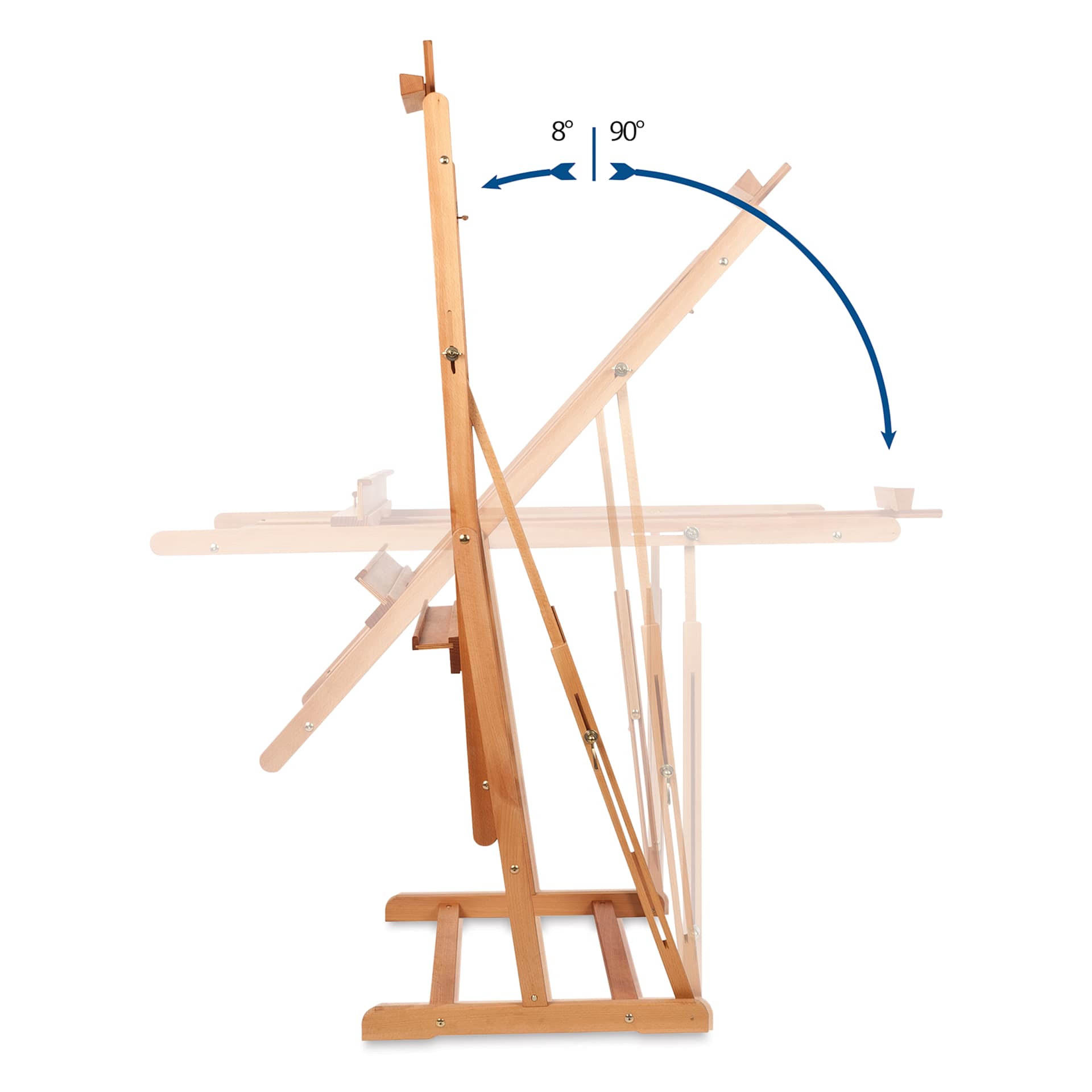Mabef Convertible Studio Easel M-08, adjustable angle